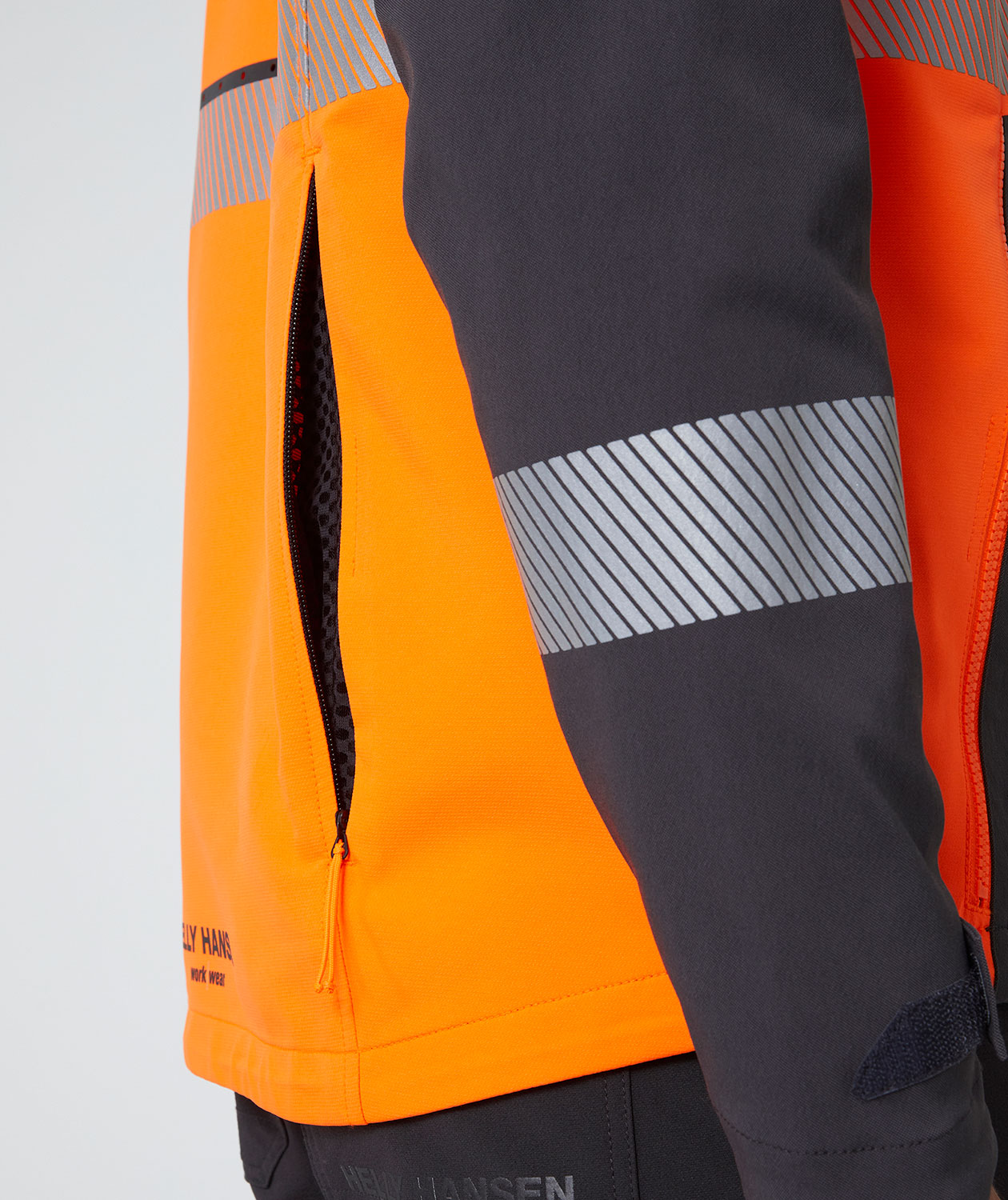 Helly Hansen ICU BRZ arbejdsjakke full stretch, Hi-vis Orange/Ebony, large image number 5