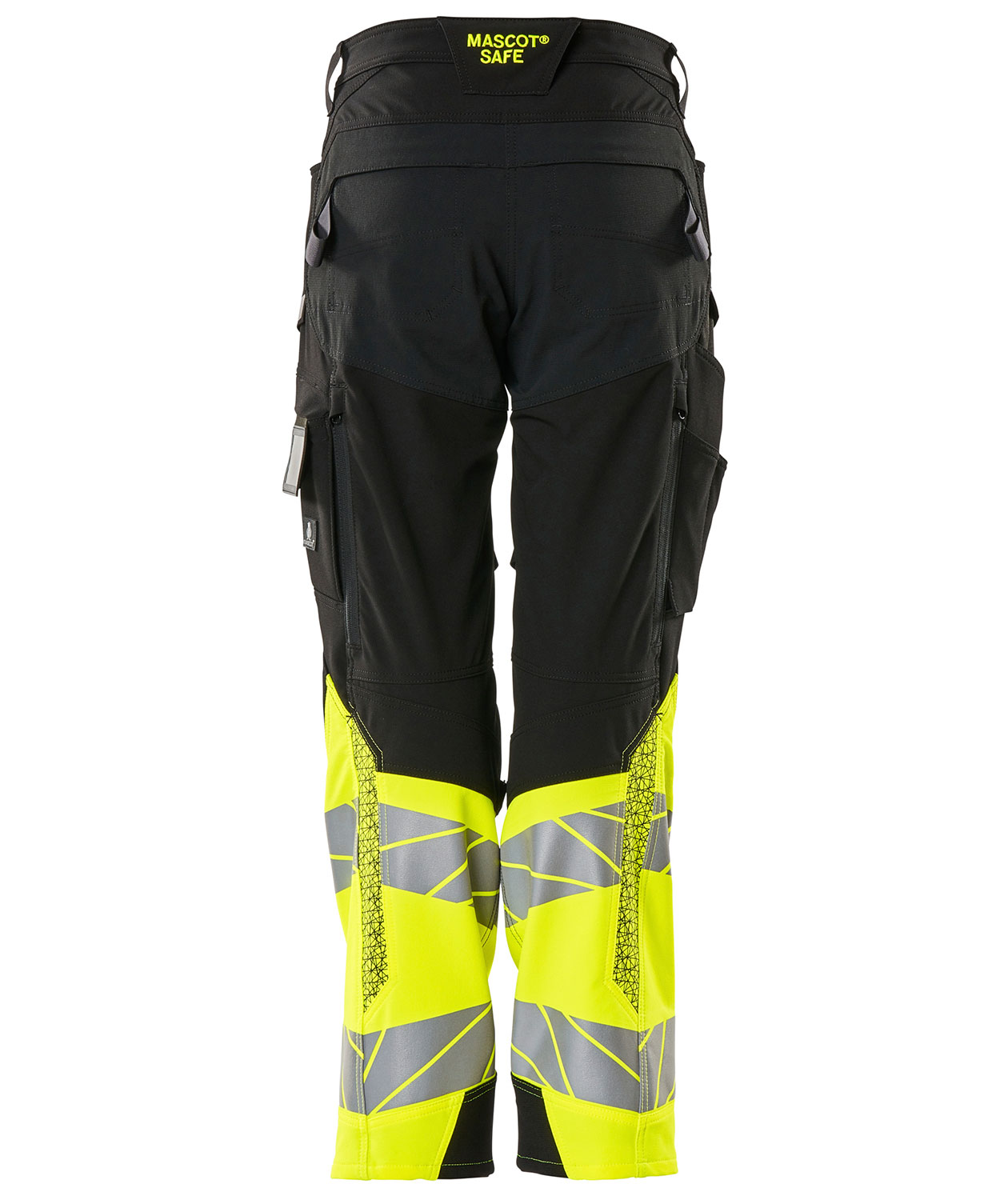 Mascot Accelerate Safe arbetsbyxa dam full stretch, Svart/Varselgul
