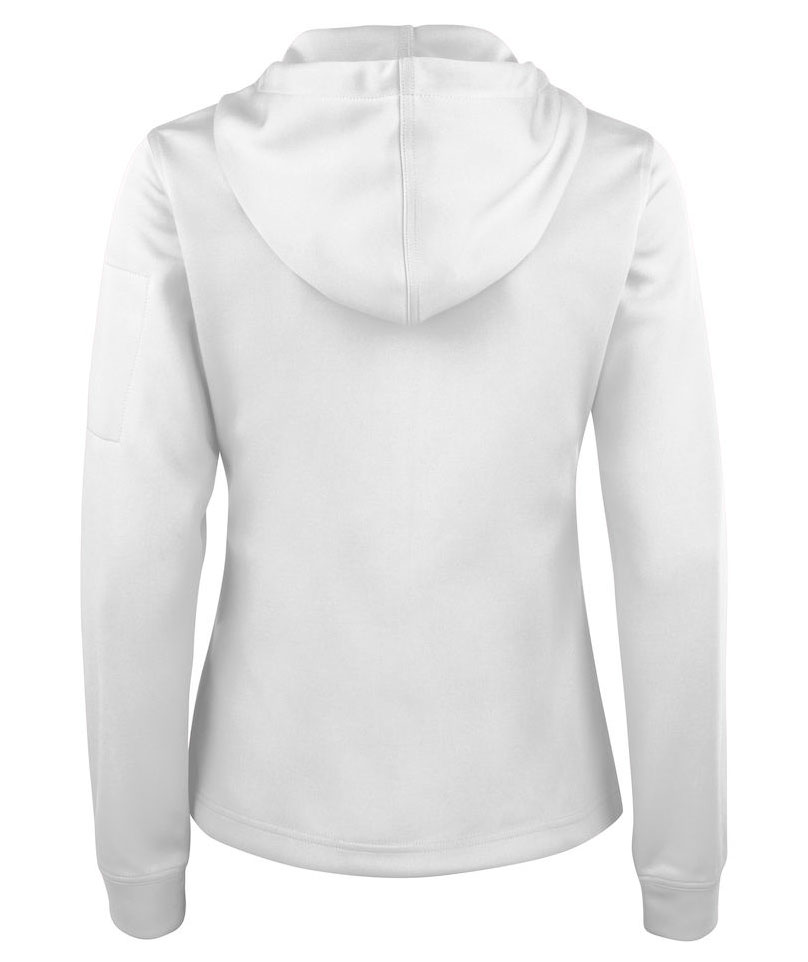 Clique Basic Active Damen Hoodie, Wei&szlig;, large image number 2