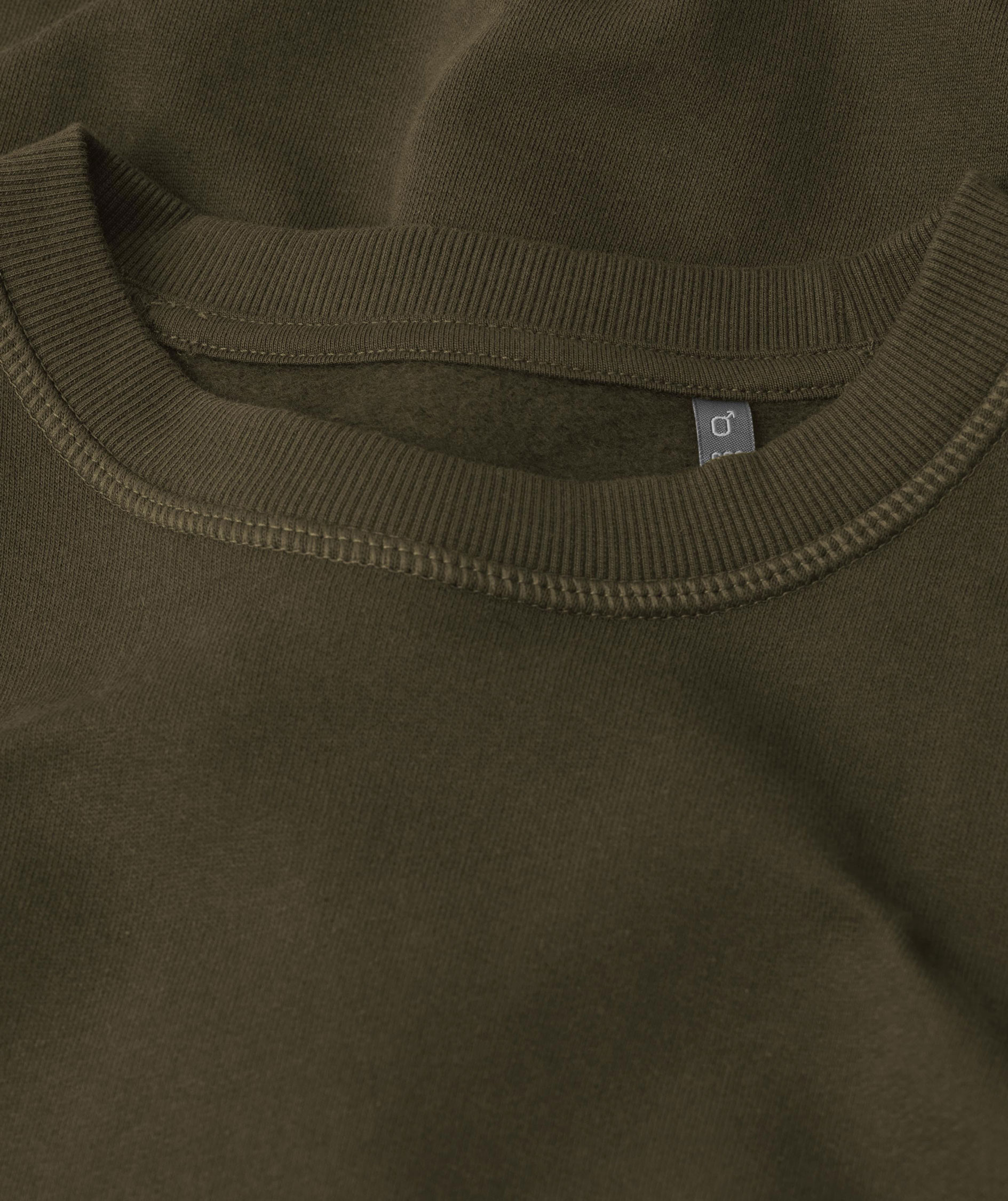 ID &oslash;kologisk sweatshirt, Olivengr&oslash;nn, large image number 3