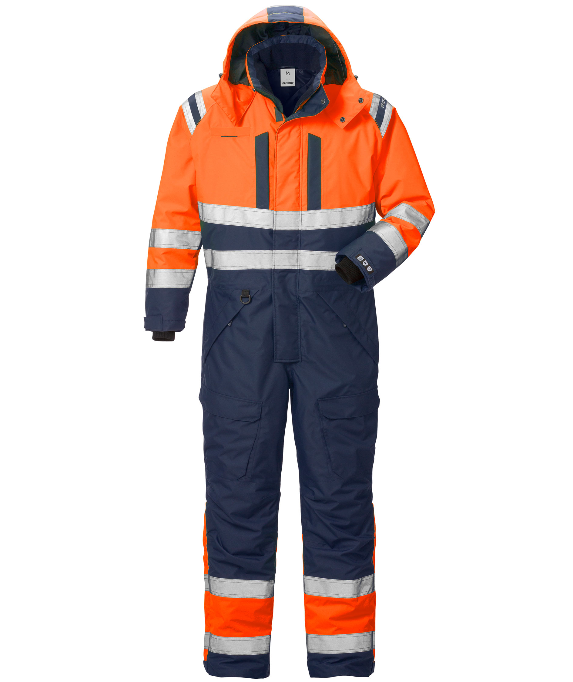 Fristads Airtech&reg; vinterkjeledress 8015, Hi-vis Oransje/Marinebl&aring;