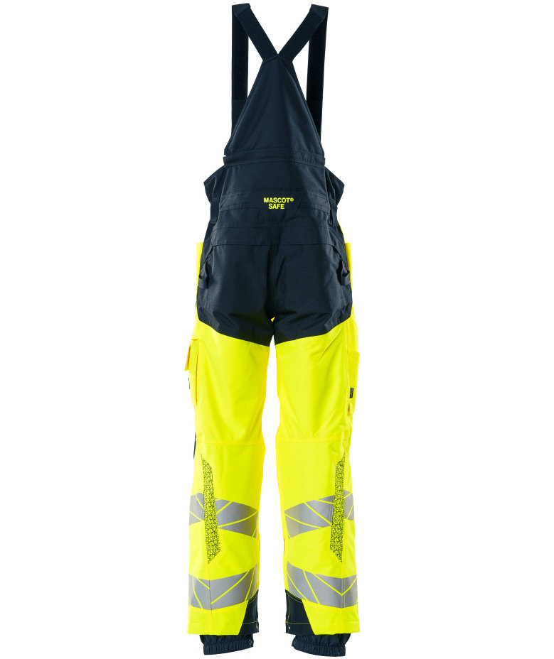 Mascot Accelerate Safe vinterbukser, Hi-Vis Gul/M&oslash;rk Marine