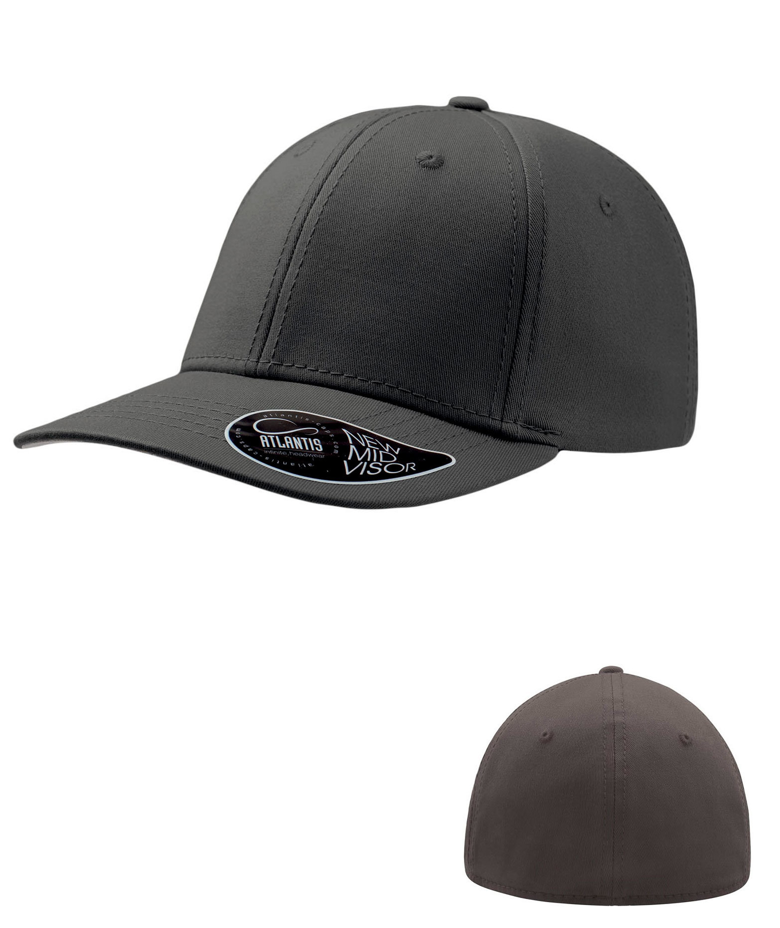 Atlantis Pitcher keps, Grey, Grey, swatch