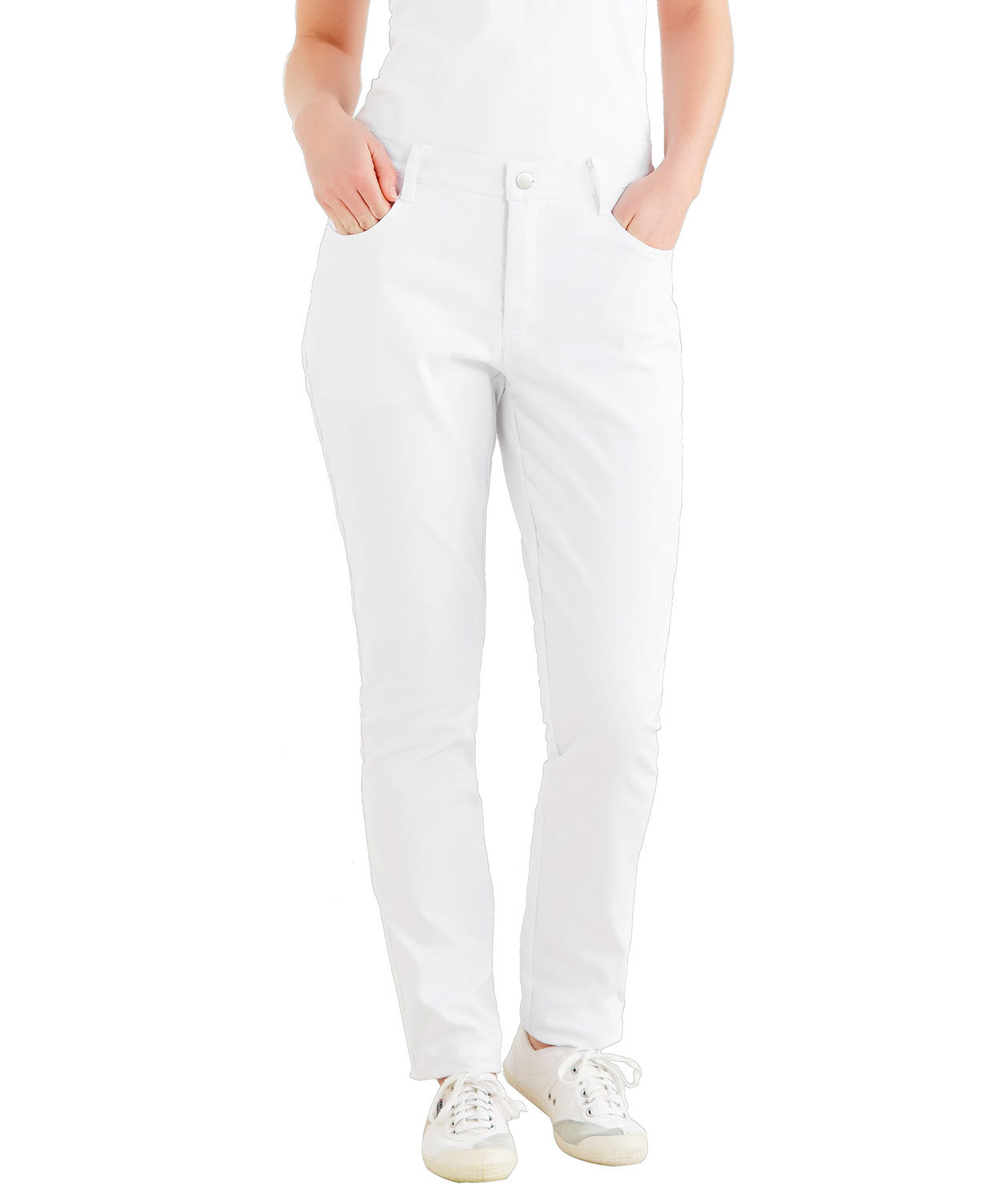 Kentaur damebukser benl&aelig;ngde 79 cm, Hvid, large image number 1