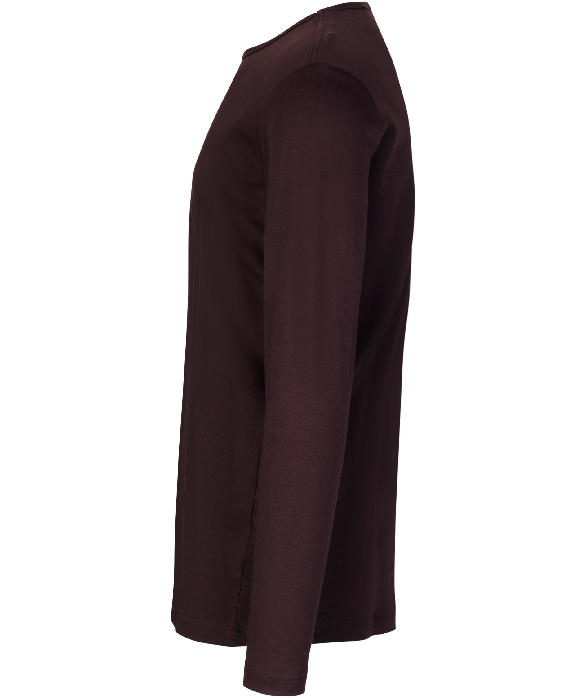 ID Identity Interlock l&aring;ng&auml;rmad T-shirt, Dark bourdeaux, large image number 2