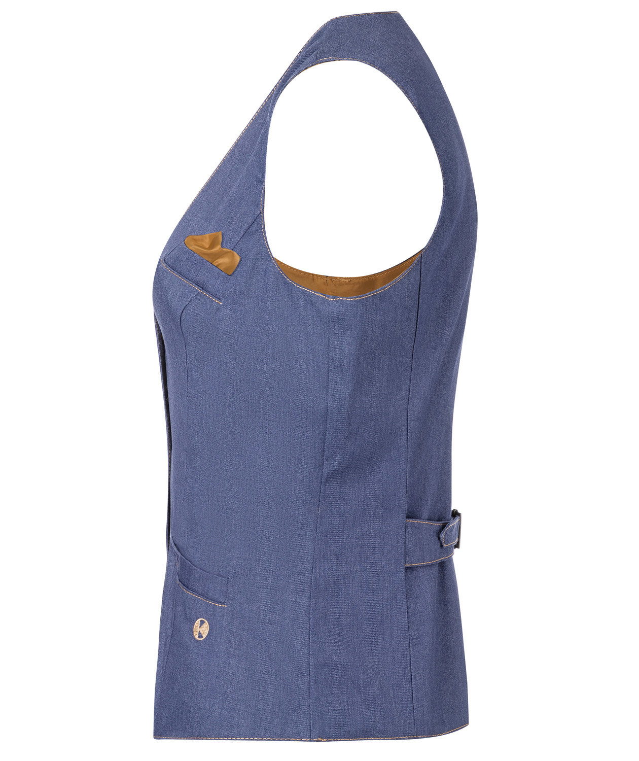 Karlowsky Urban-Style dame vest, Vintage-bl&aring;, large image number 3