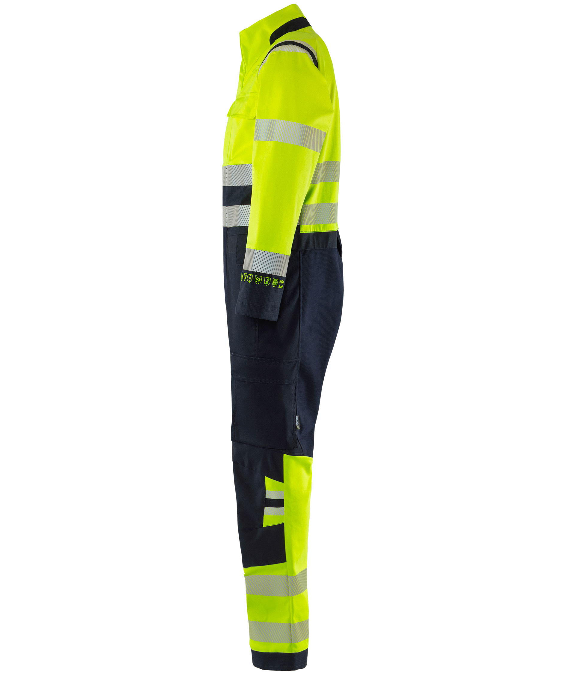 Fristads Flamestat Green kedeldragt 8950 GFS, Hi-Vis gul/marine, large image number 3
