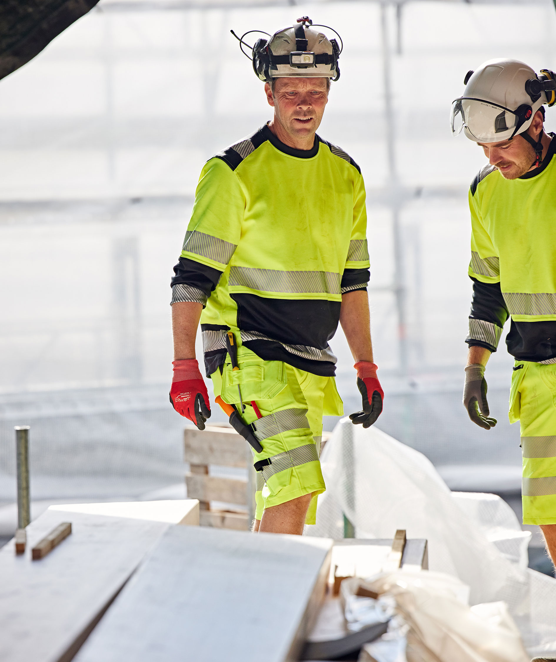 Fristads Green Handwerkershorts 2646 GSTP, Hi-vis Gelb/Schwarz, large image number 5