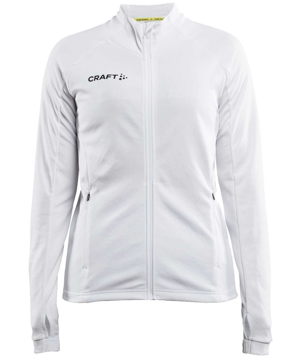 Craft Evolve Full Zip Damen Sweatshirt, Wei&szlig;, Wei&szlig;, swatch
