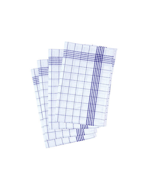 Karlowsky 10-pack﻿ k&ouml;kshandduk, Vit/Bl&aring;