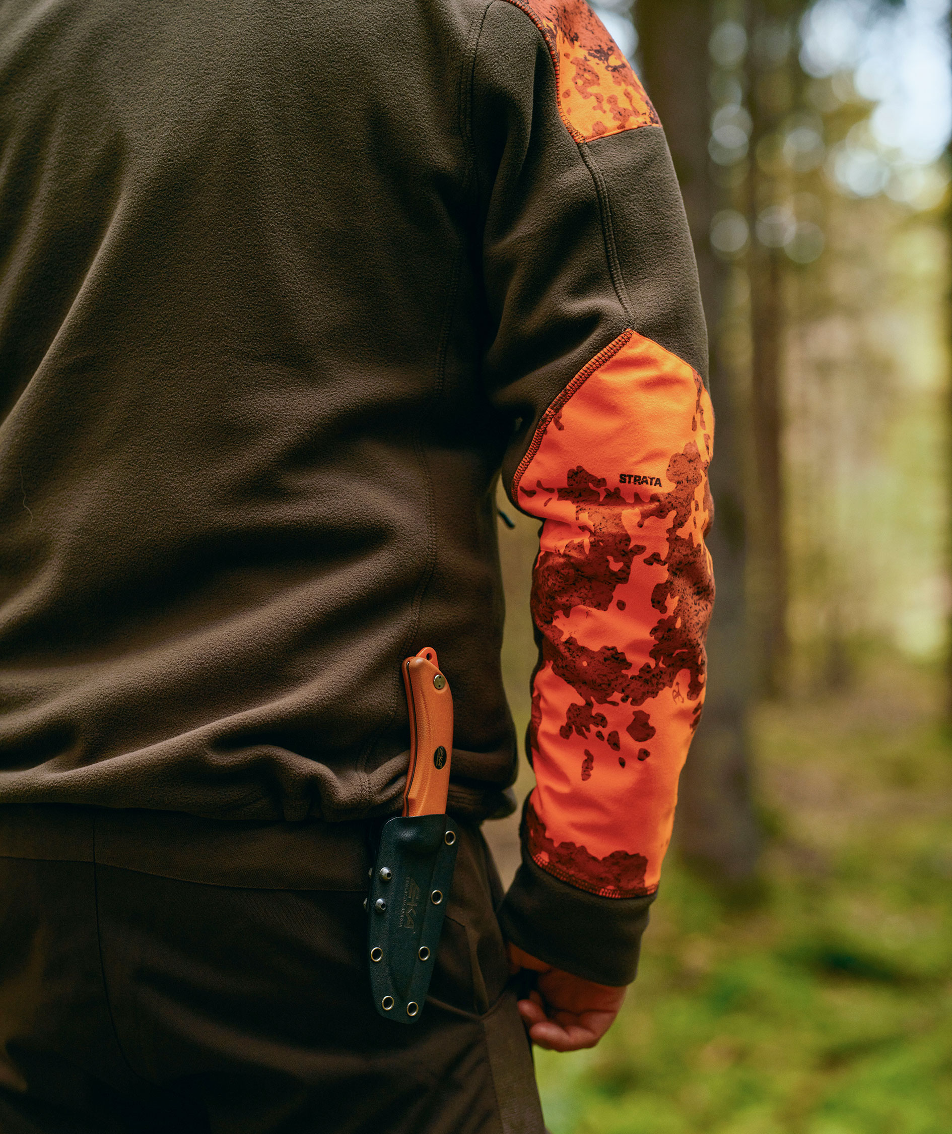 Pinewood&nbsp;Sm&aring;land Hunters Camou fleecejakke, Hunting Brown/Strata Blaze, large image number 8