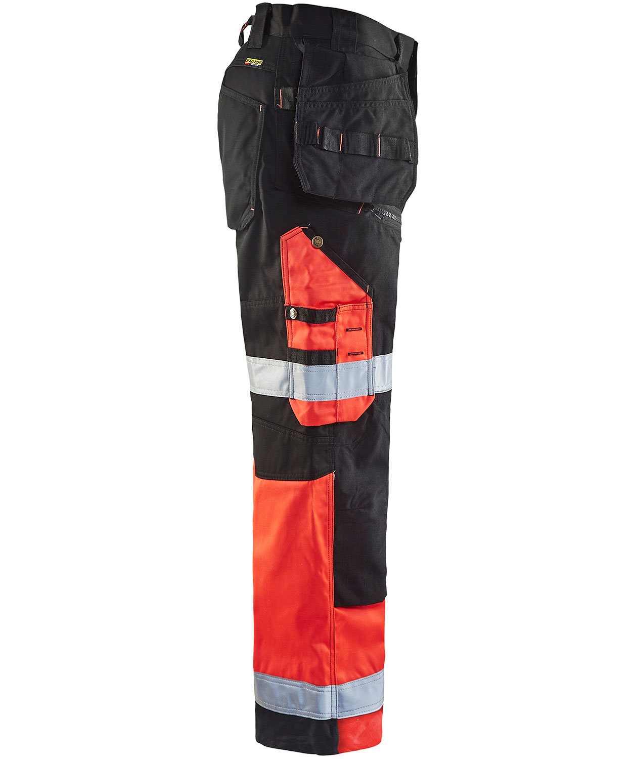 Bl&aring;kl&auml;der X1500 hantverksbyxa, Varsel R&ouml;d/Svart, large image number 3