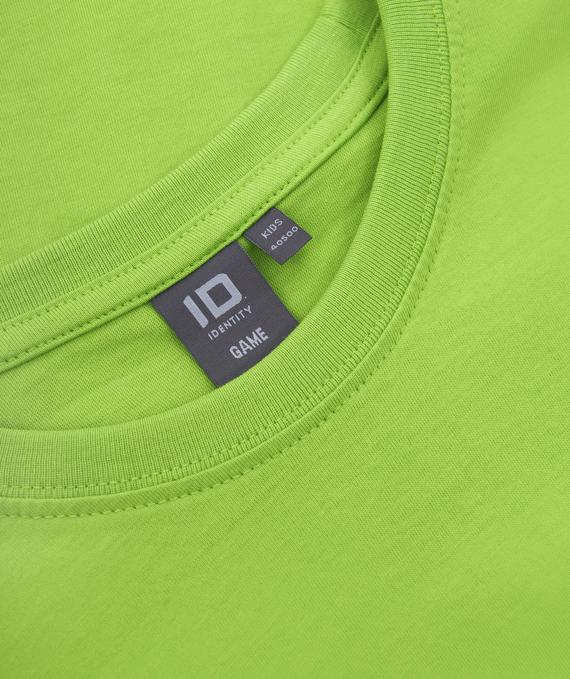 ID Game T-shirt til b&oslash;rn, Limegr&oslash;n, large image number 3