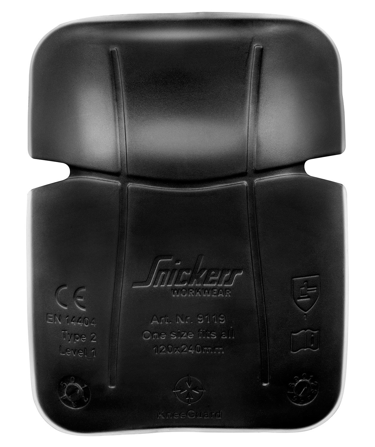 Snickers D30&copy; Lite golvl&auml;ggar kn&auml;skydd, Svart/Sand