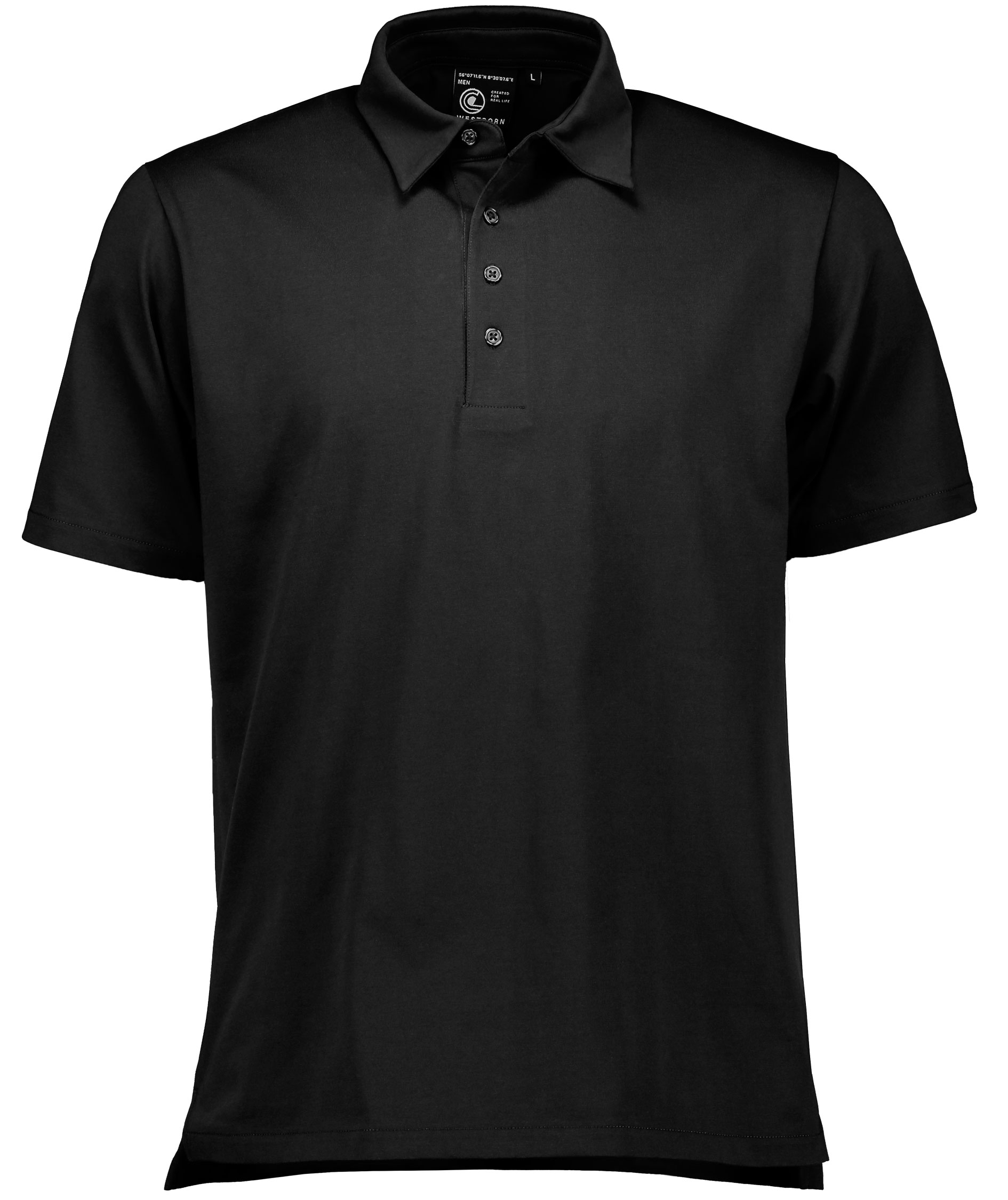 Westborn Urban Polo T-shirt, Black, Black, swatch