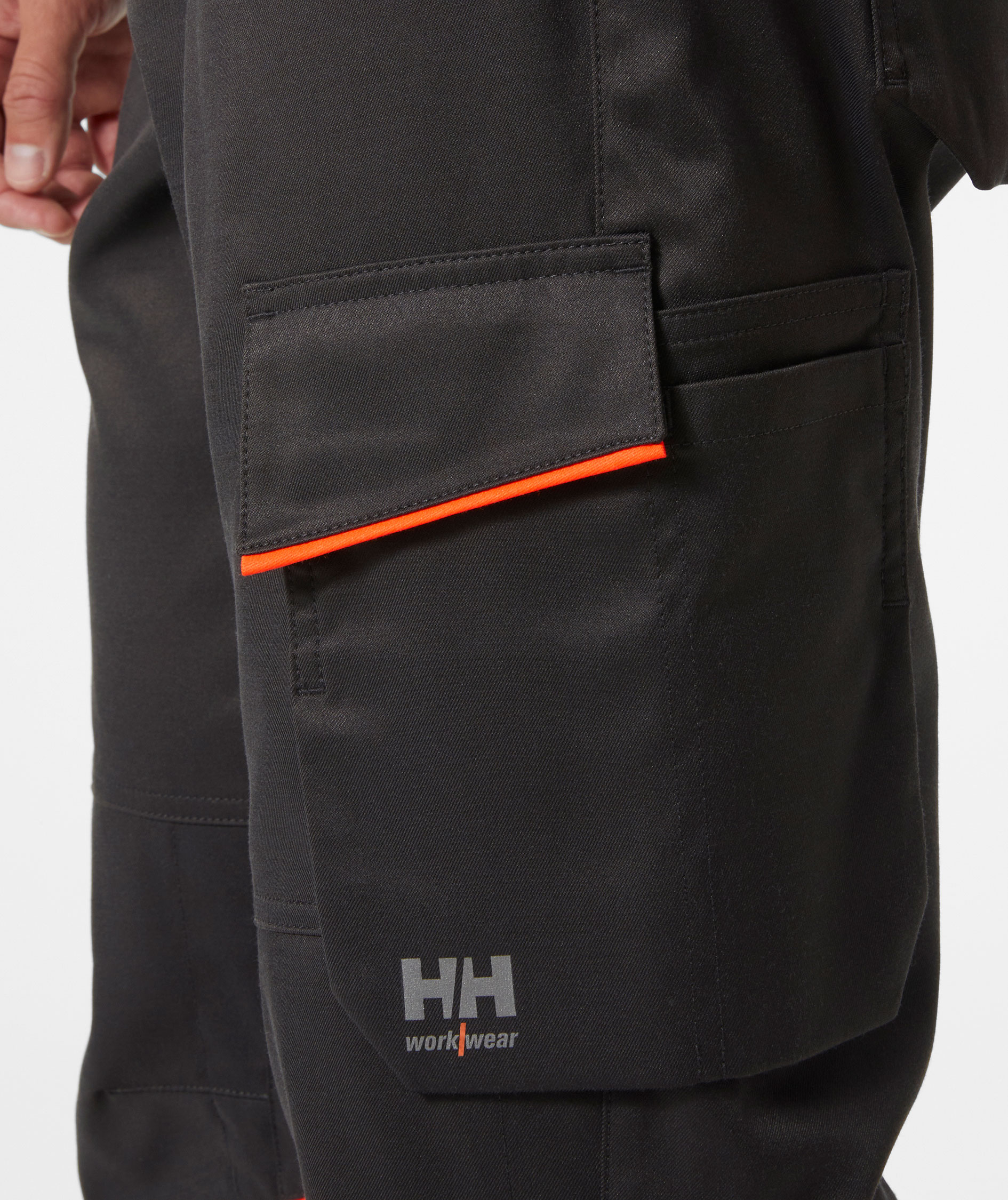 Helly Hansen UC-ME arbetsbyxa, Varsel R&ouml;d/Ebony, large image number 5