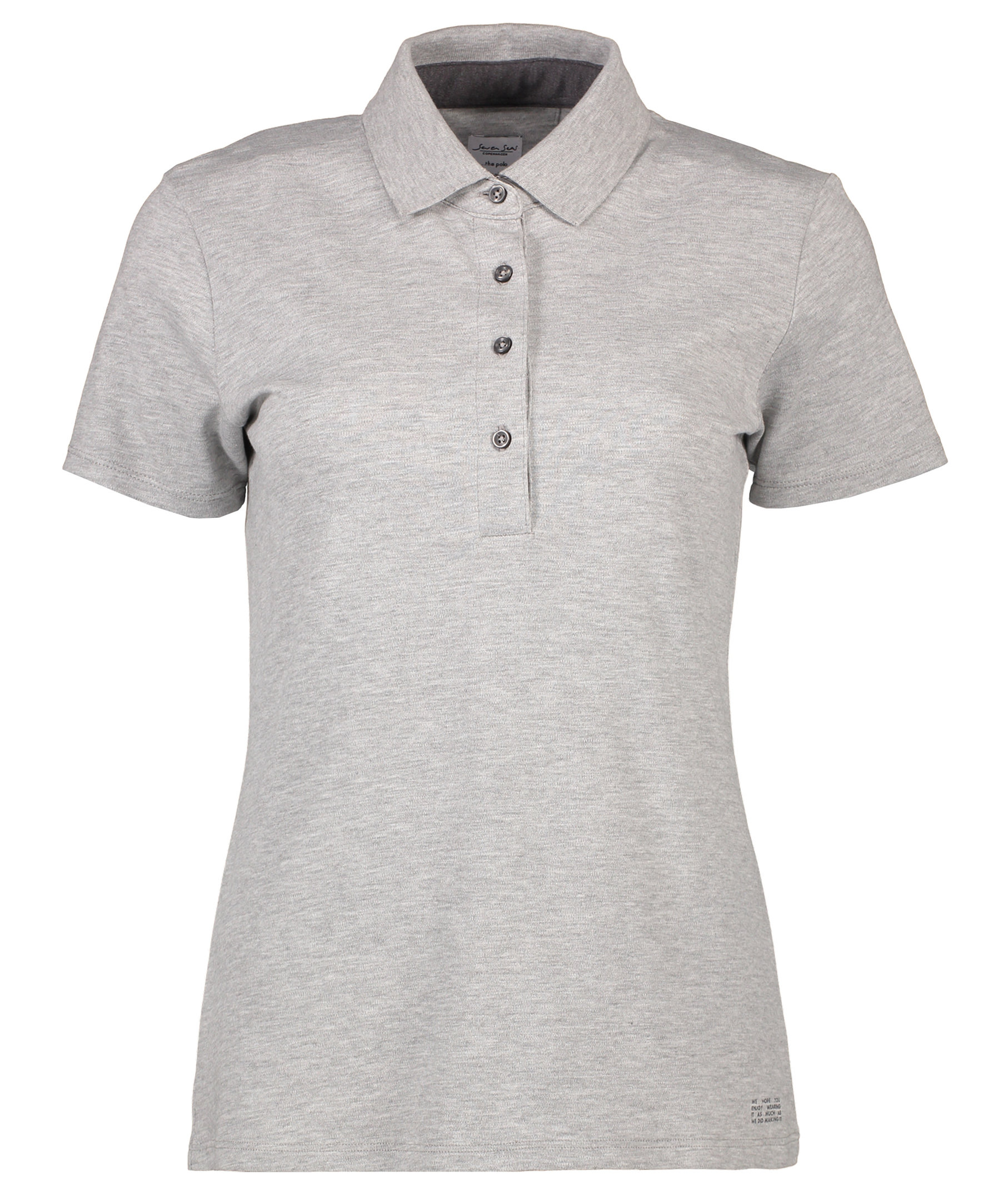 Seven Seas dame Polo T-skjorte, Light Grey Melange, Light Grey Melange, swatch