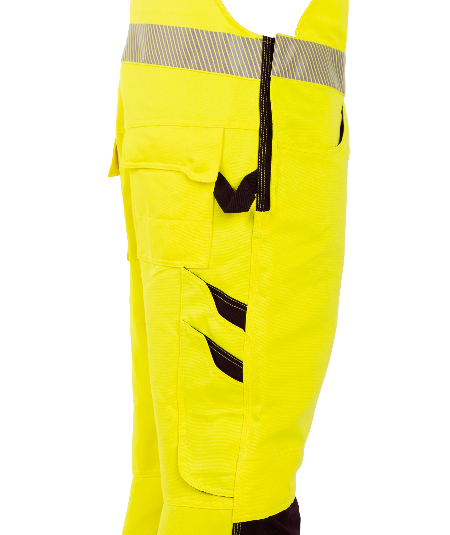 Viking EVOSAFE bib and braces, Hi-vis Yellow/Black, large image number 2