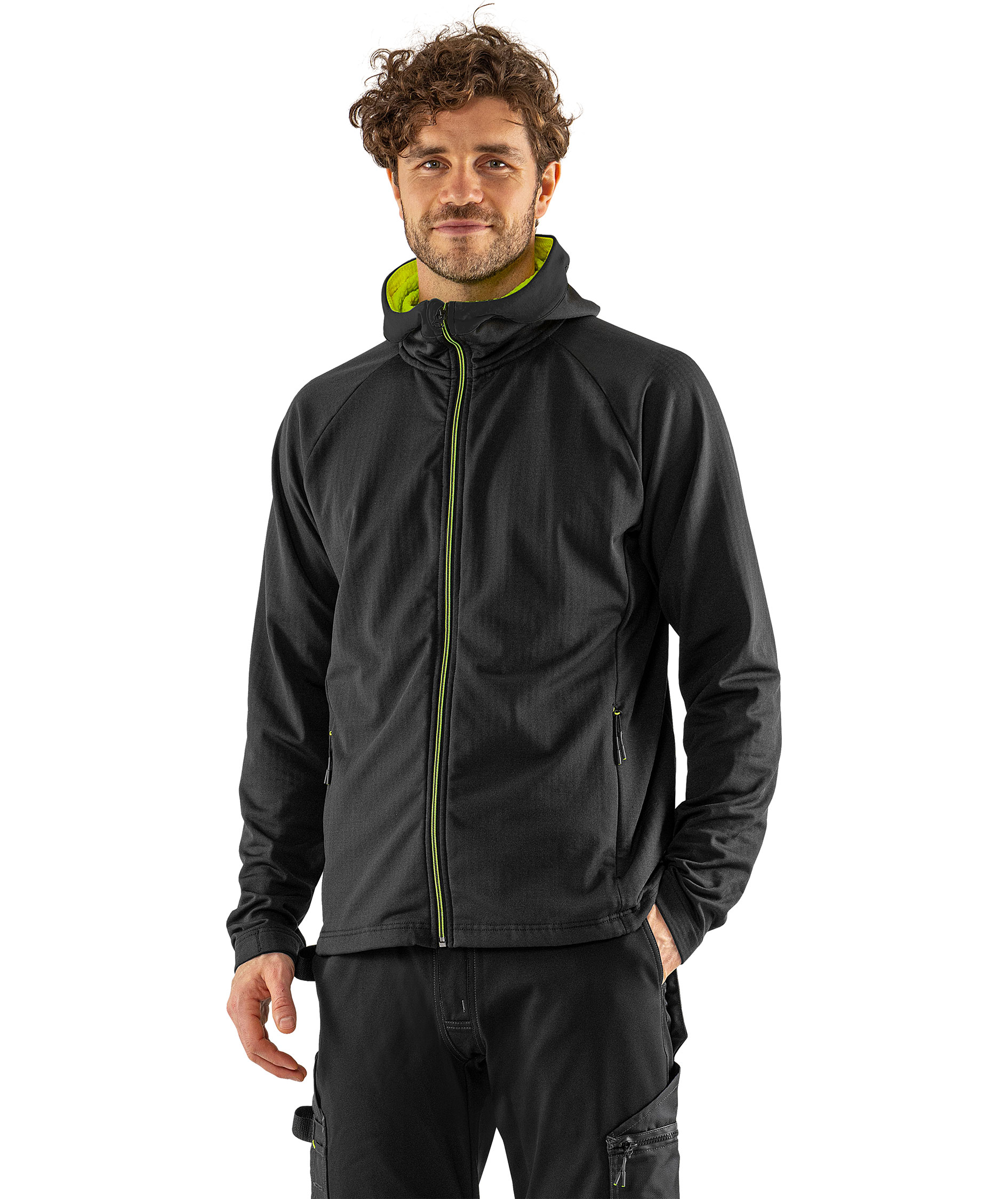 Fristads cardigan 7871 GTD full stretch, Svart