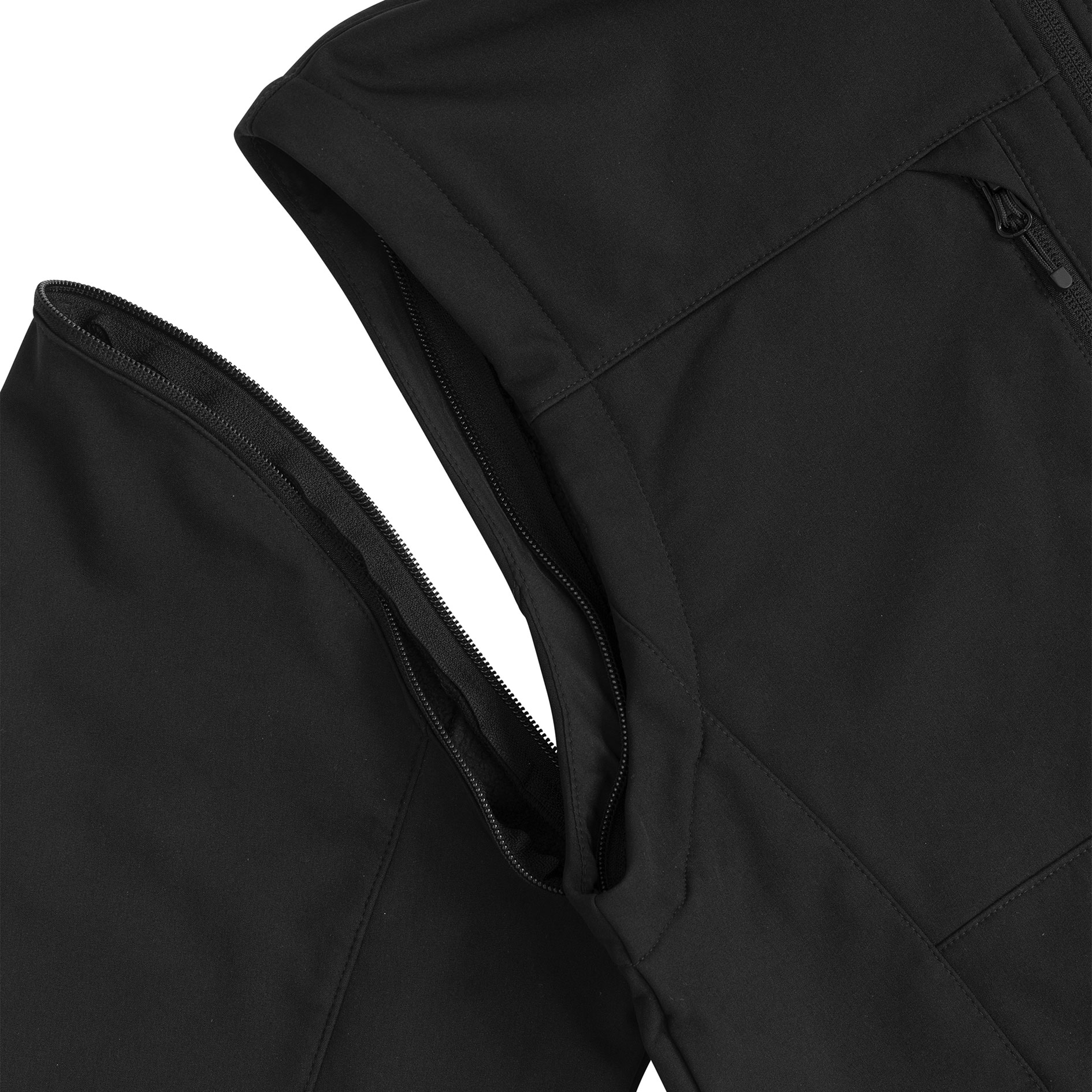 Clique Classic 2-in-1 Softshelljacke, Schwarz, large image number 5
