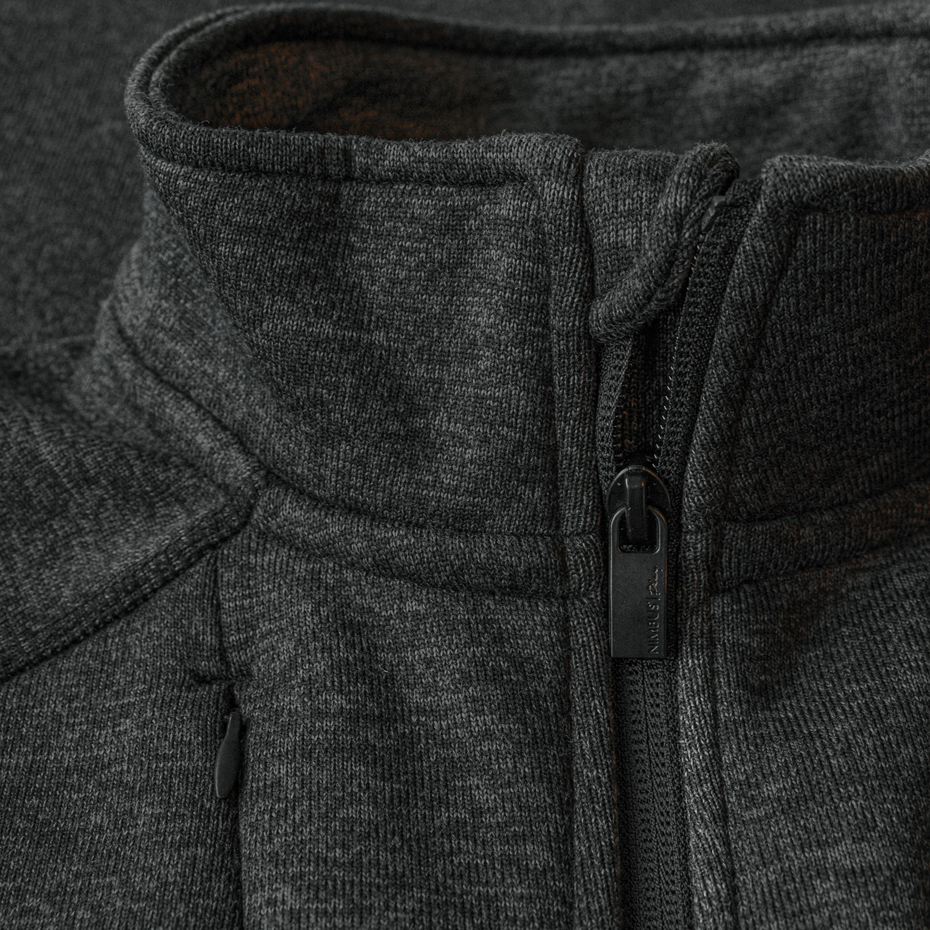 Nimbus Play Montana knitted fleece jacket, Dark Grey Melange, large image number 3
