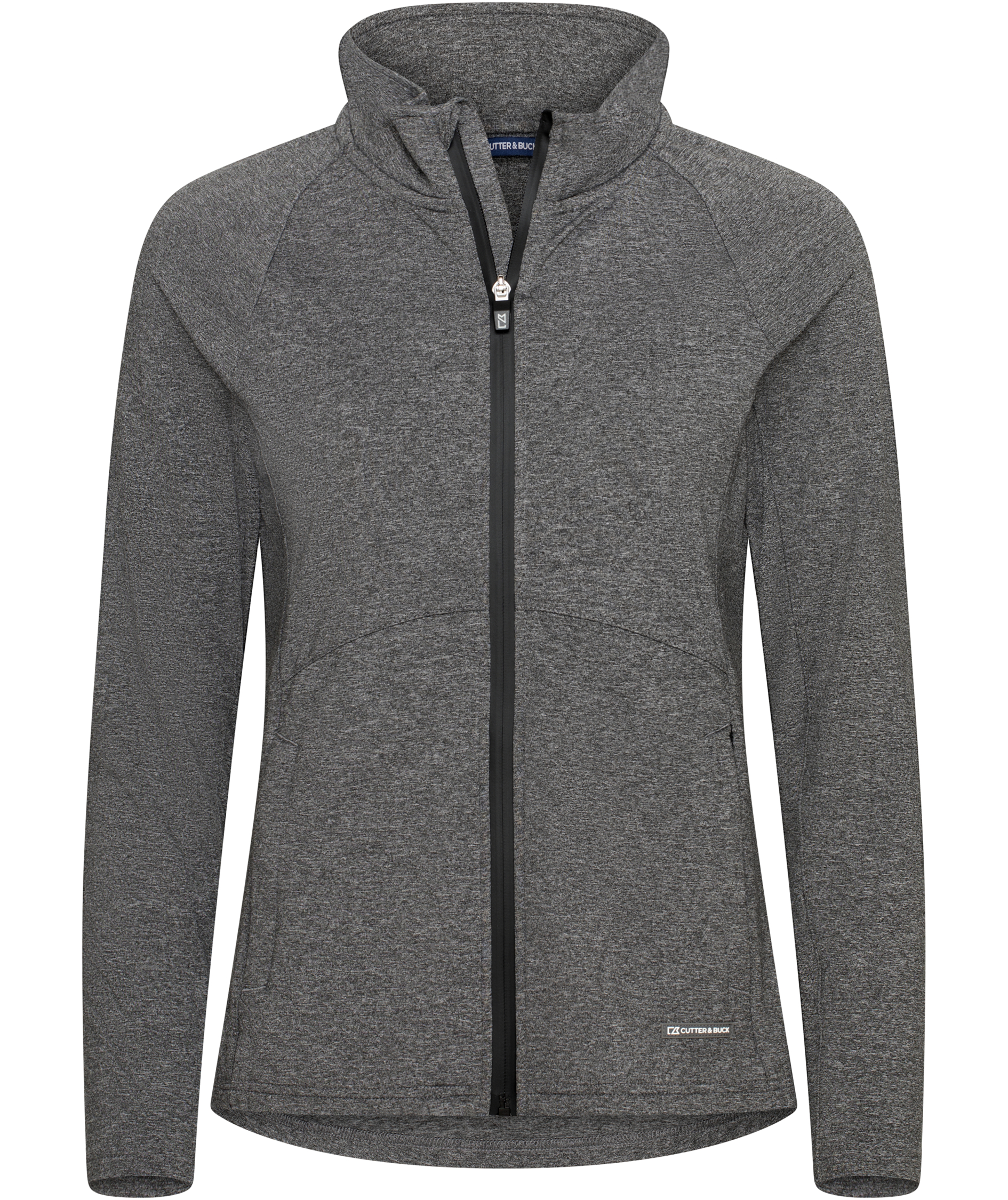 Cutter & Buck Adapt cardigan dam, Anthracite melange, Anthracite melange, swatch