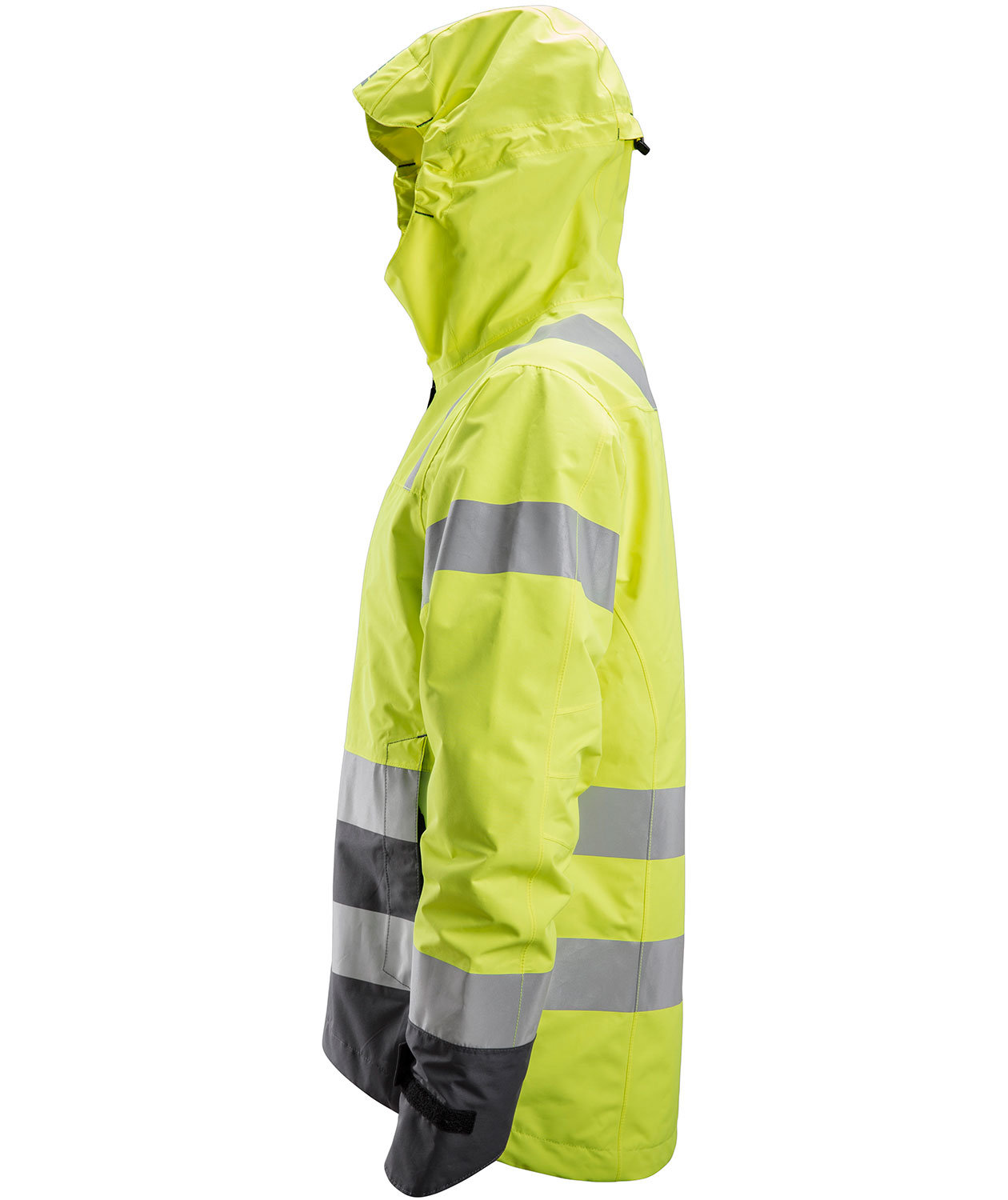 Snickers AllroundWork shell jacket 1330, Hi-Vis Gul/Steel Grey, large image number 3