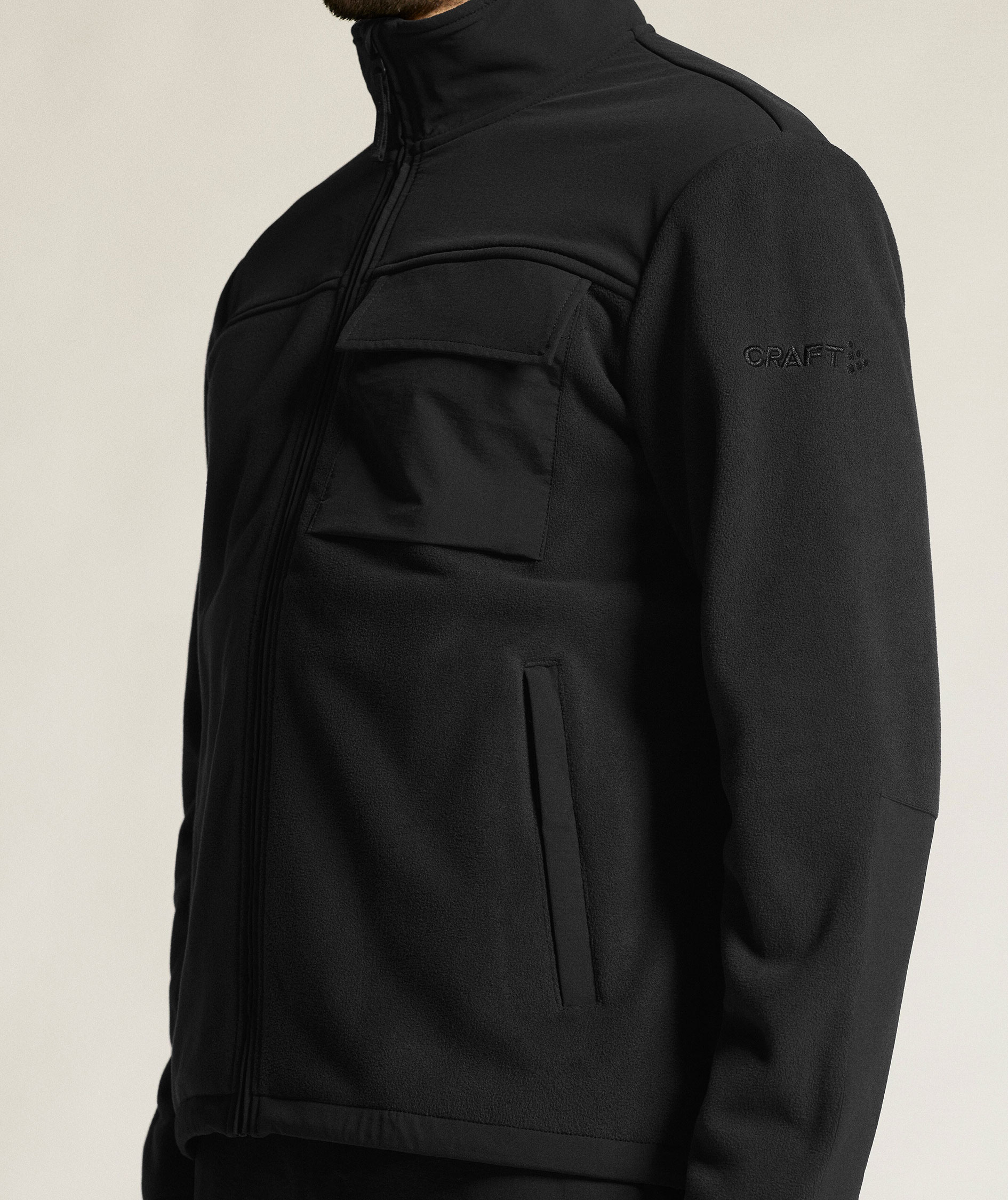 Craft Urban Fleecejacke, Black, large image number 8