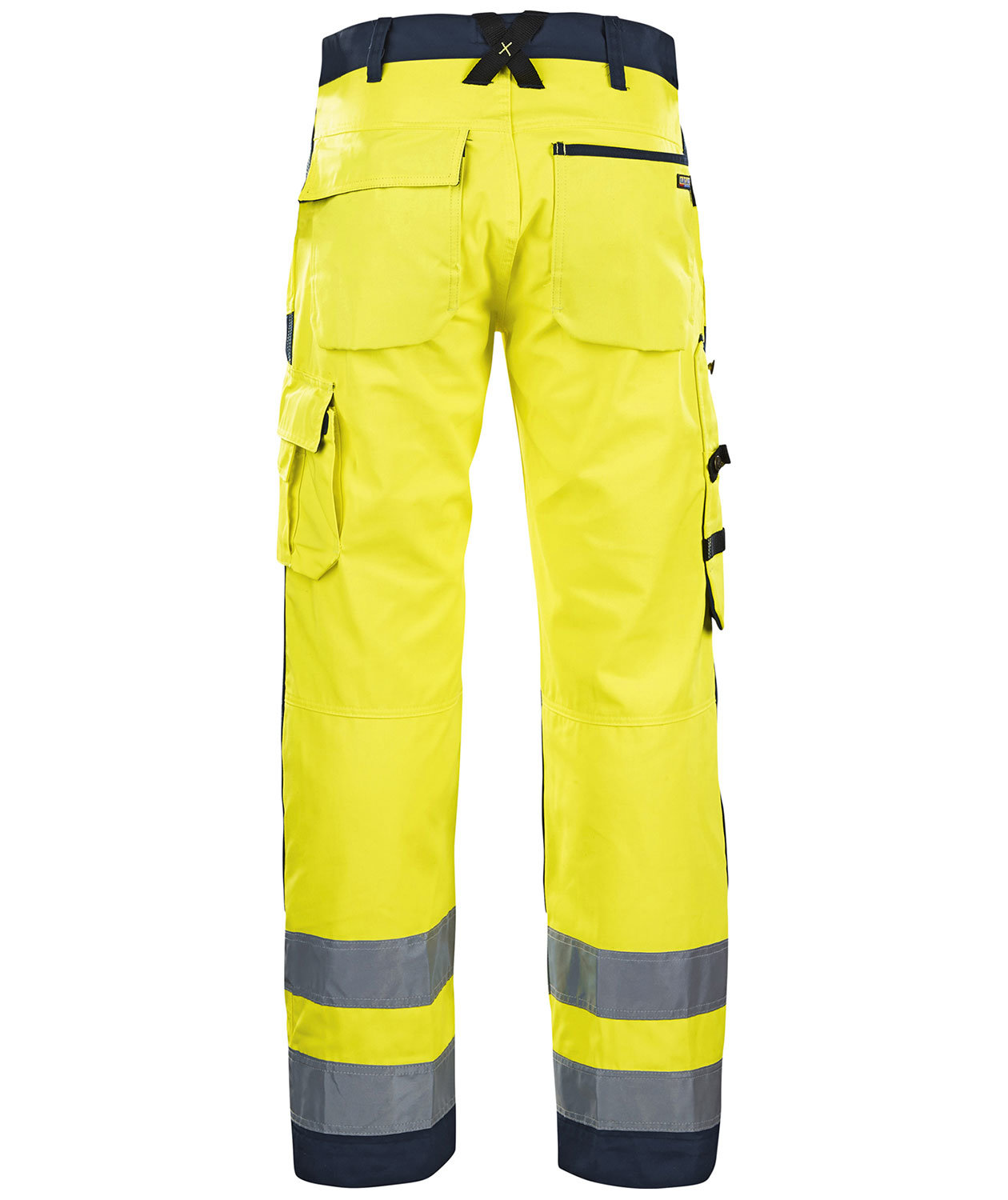 Bl&aring;kl&auml;der arbejdsbukser, Hi-vis&nbsp;Gul/Marine, large image number 1