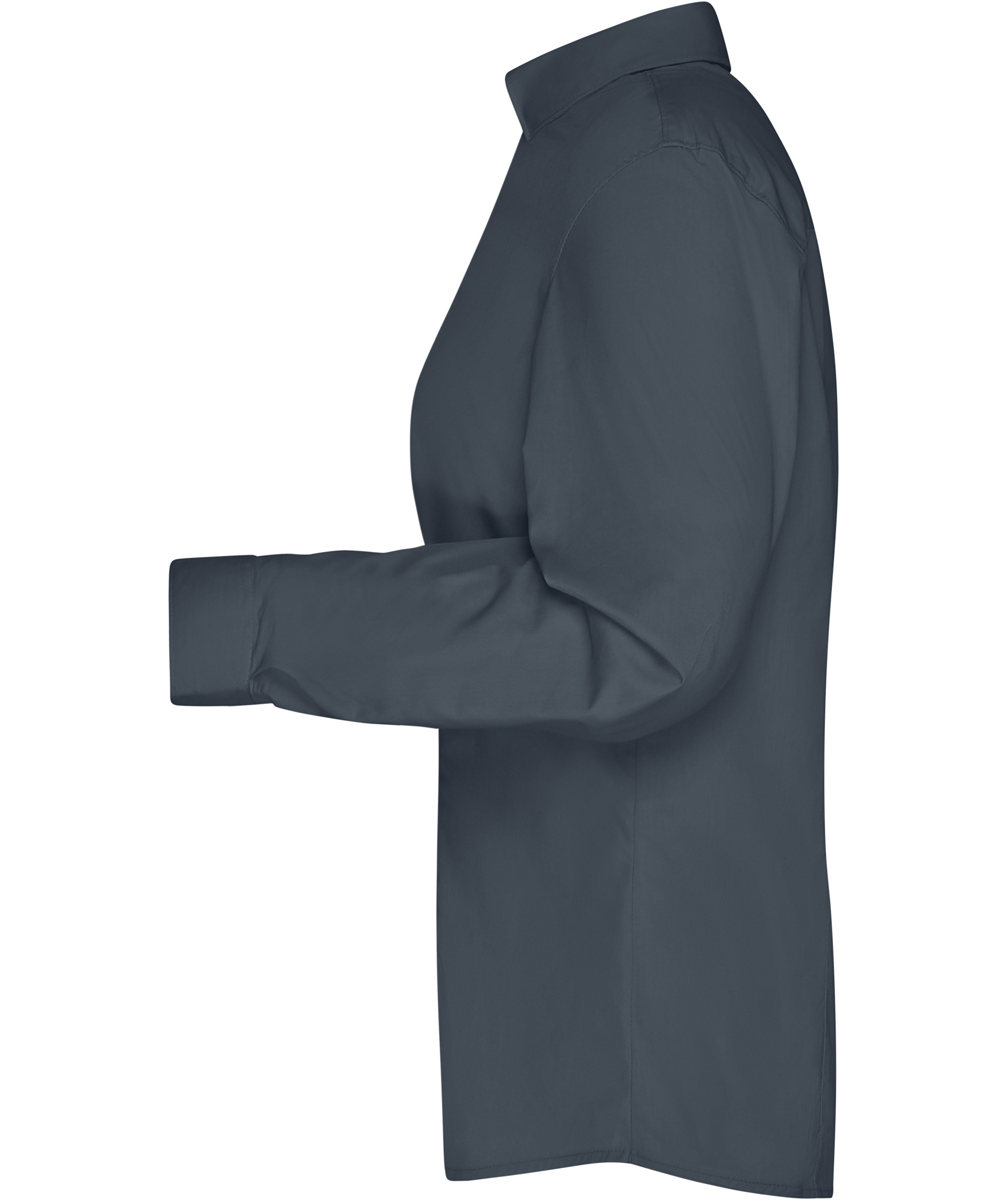 James & Nicholson modern fit skjorta dam, Carbon Gr&aring;, large image number 3