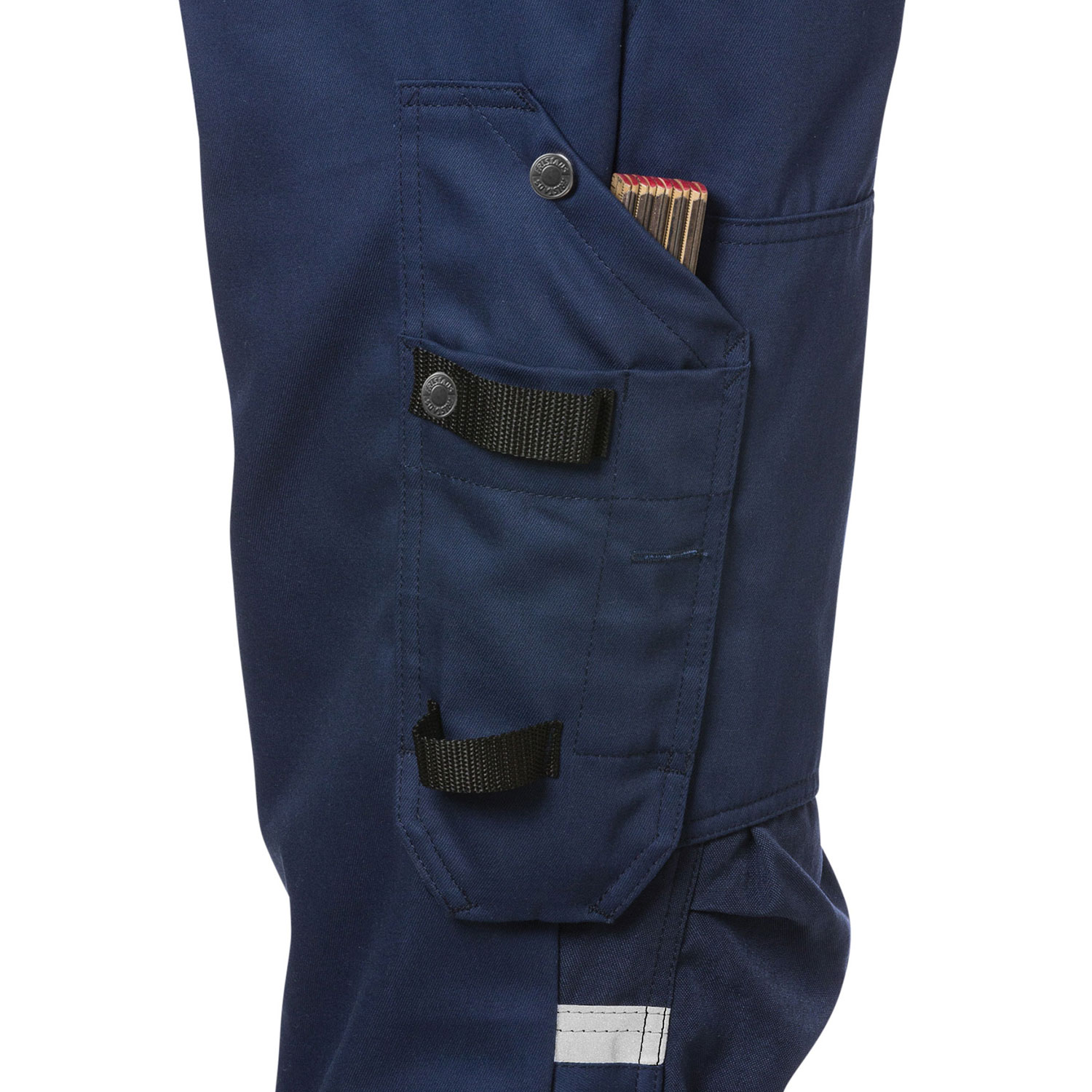 Fristads bib and braces, Hi-Vis yellow/marine, large image number 2