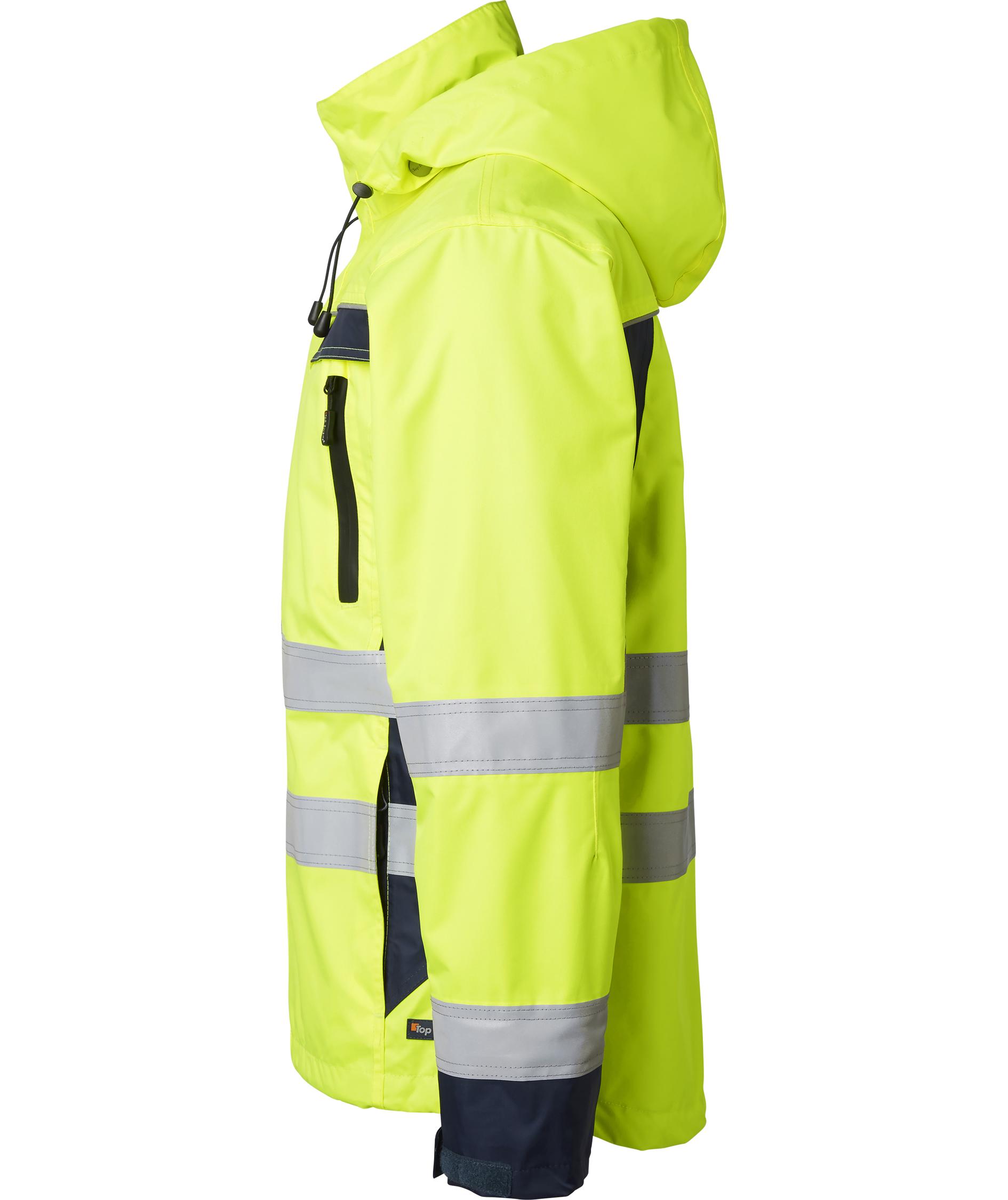 Top Swede skaljakke 5217, Hi-Vis Gul/Navy, large image number 3