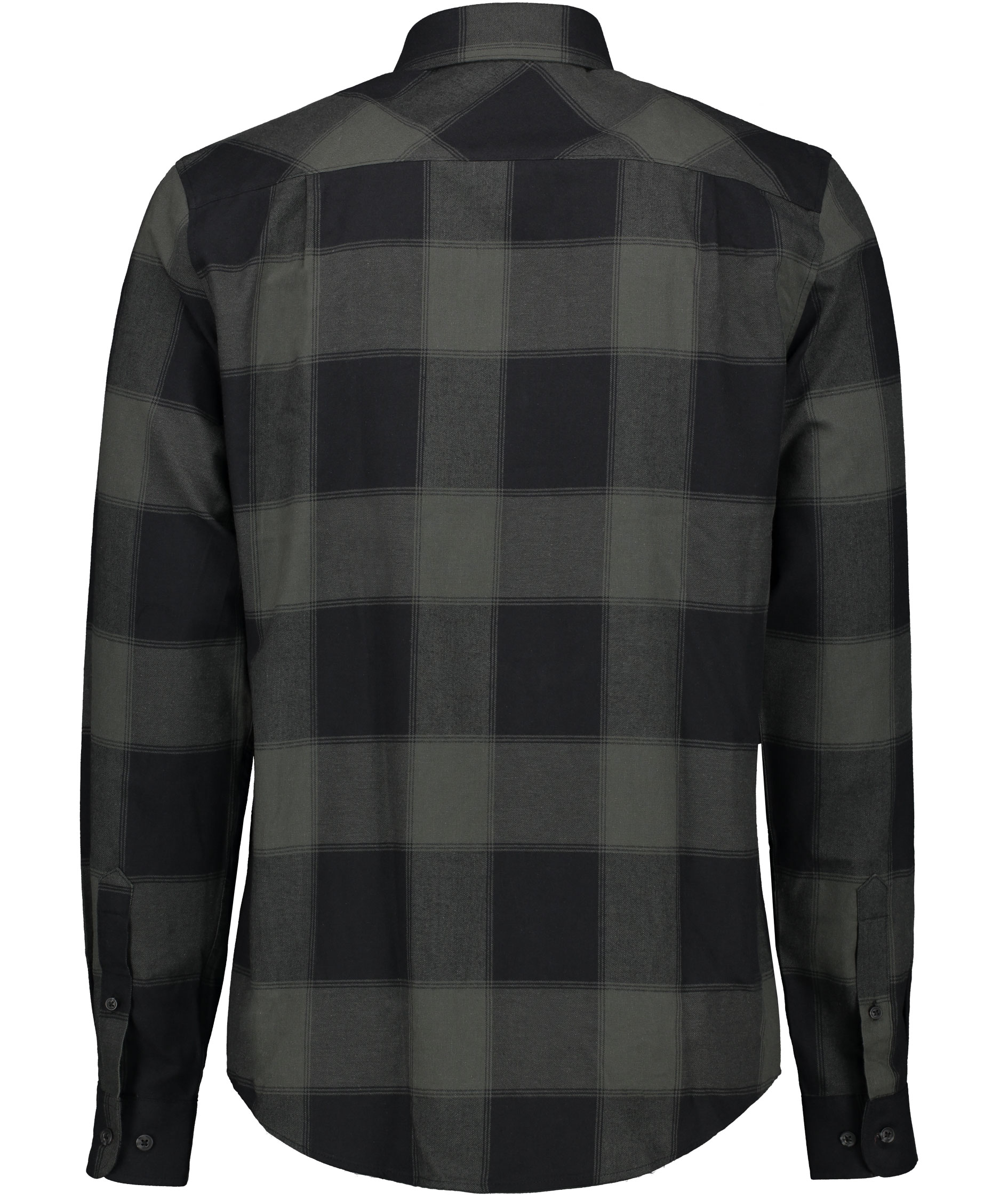 Westborn light flannel shirt, Olive/Black, large image number 3