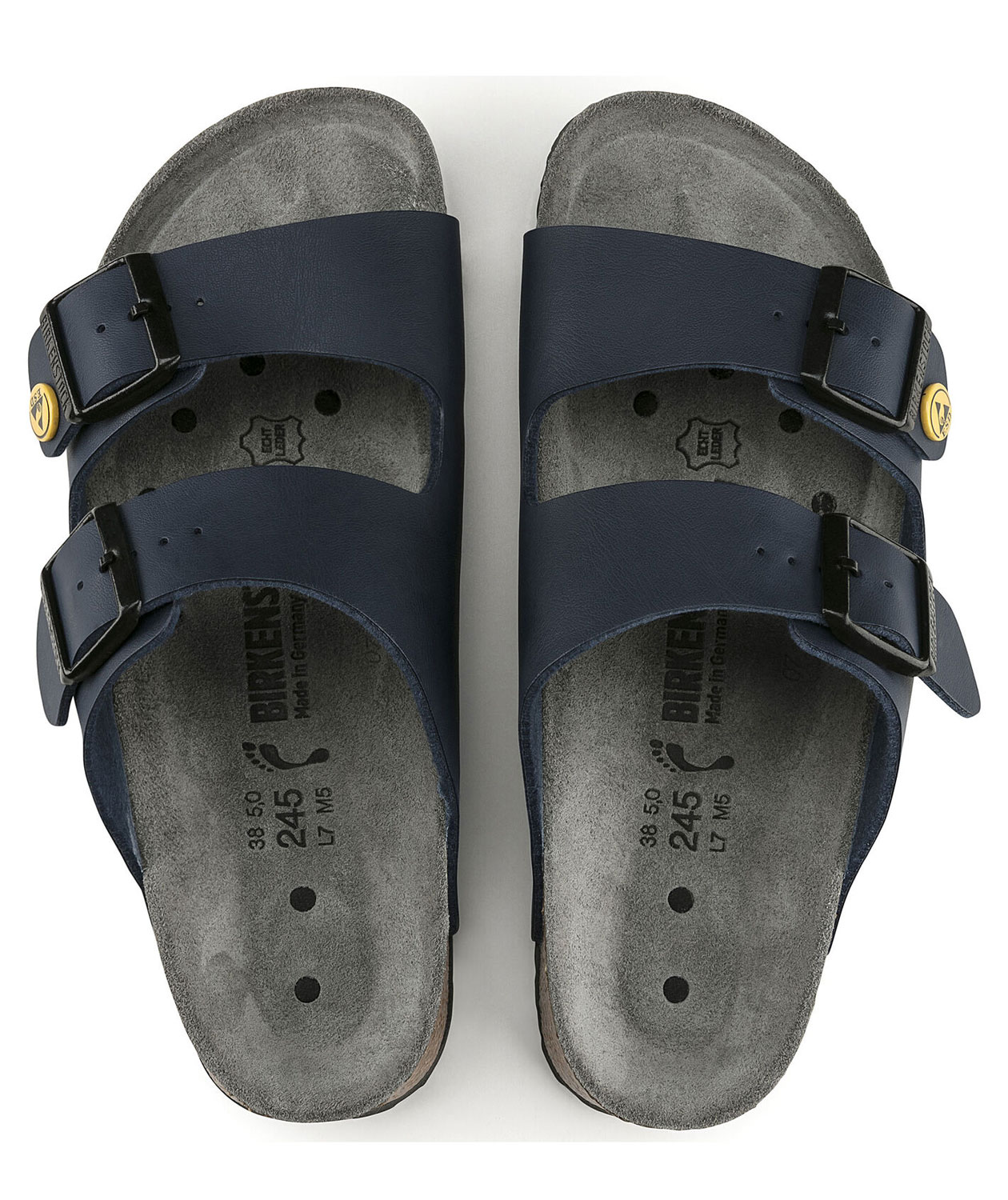 Birkenstock Arizona ESD Narrow Fit sandaler, Bl&aring;, large image number 3