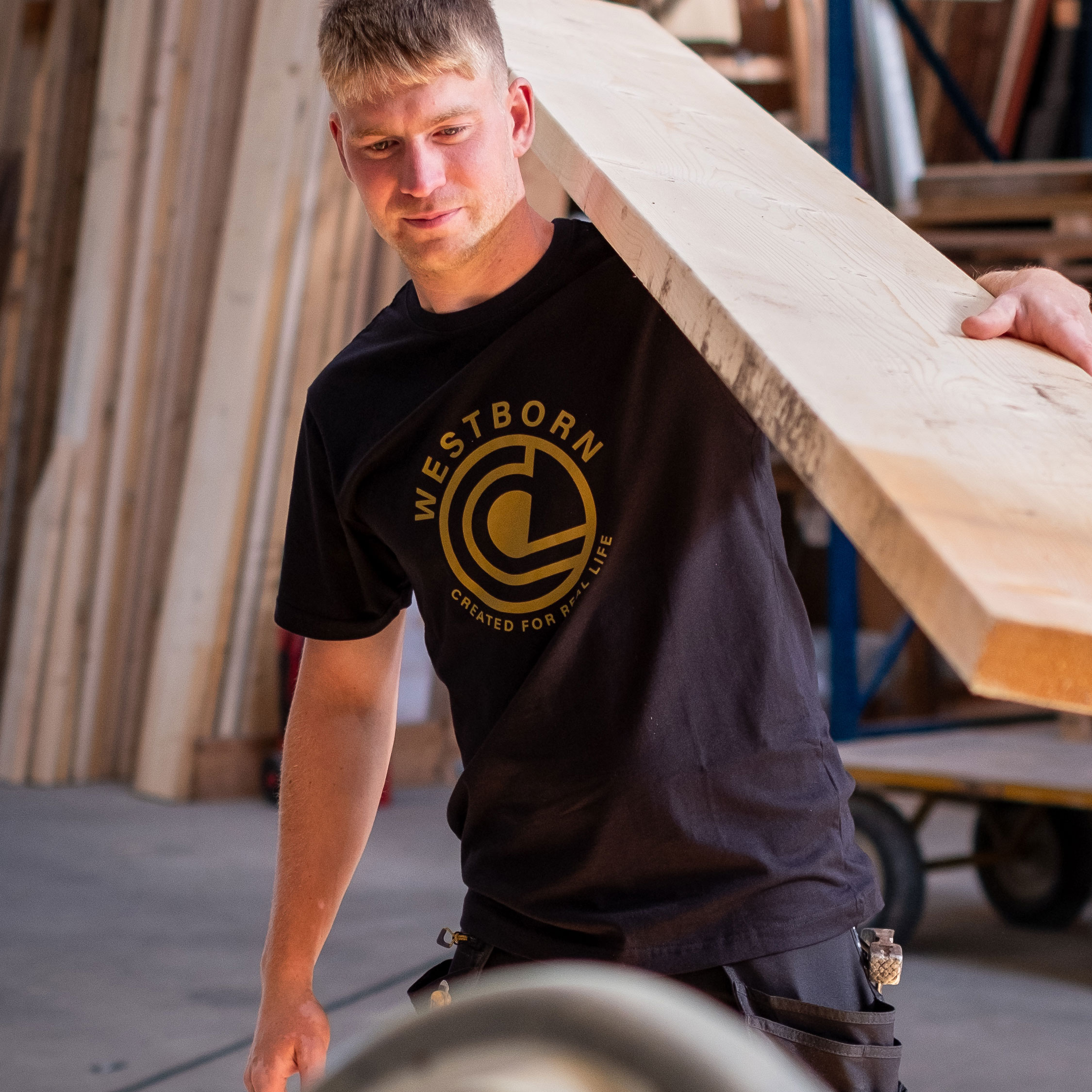 Westborn Logo T-shirt, Black, large image number 1