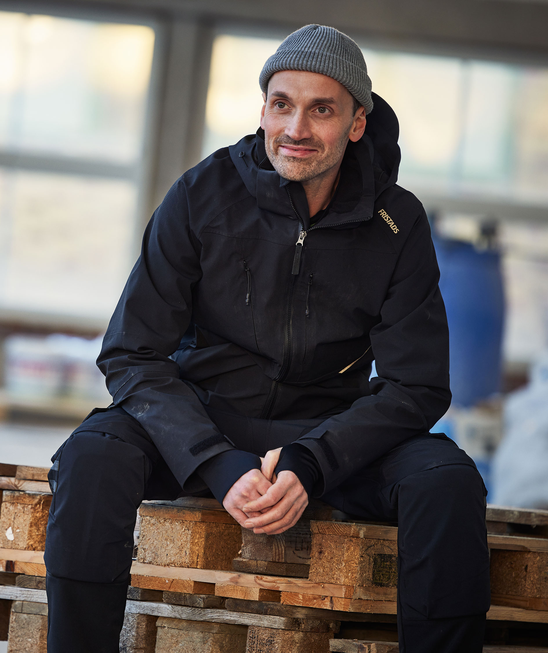 Fristads skalljakke 4881 GLS full stretch, Svart, large image number 4