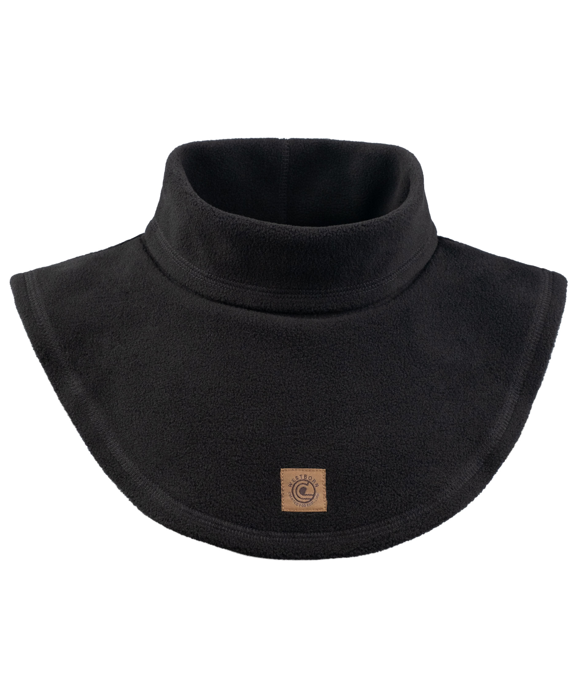 Westborn fleece halsv&auml;rmare, Black