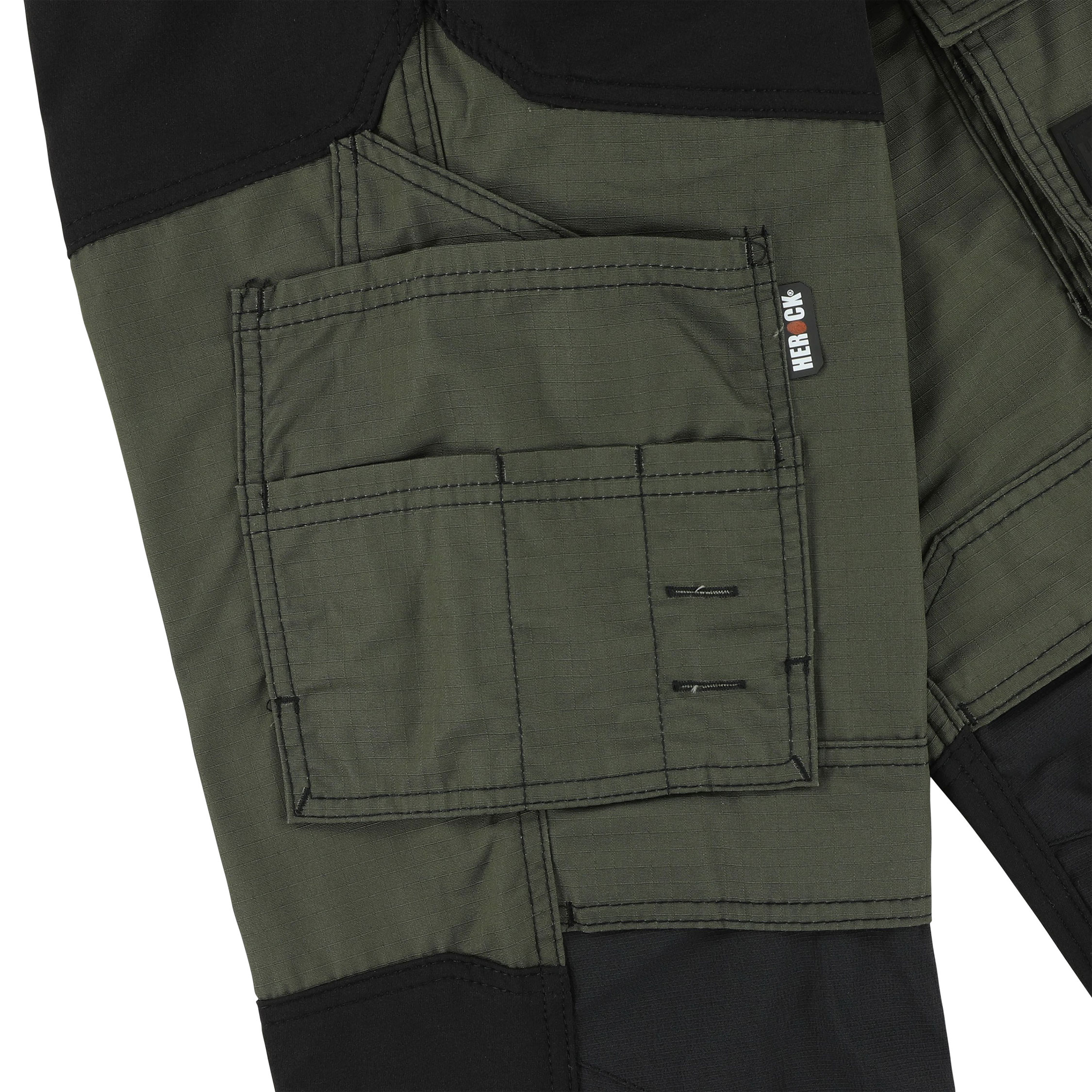 HEROCK Hector work trousers, Dark Khaki/Black, large image number 6