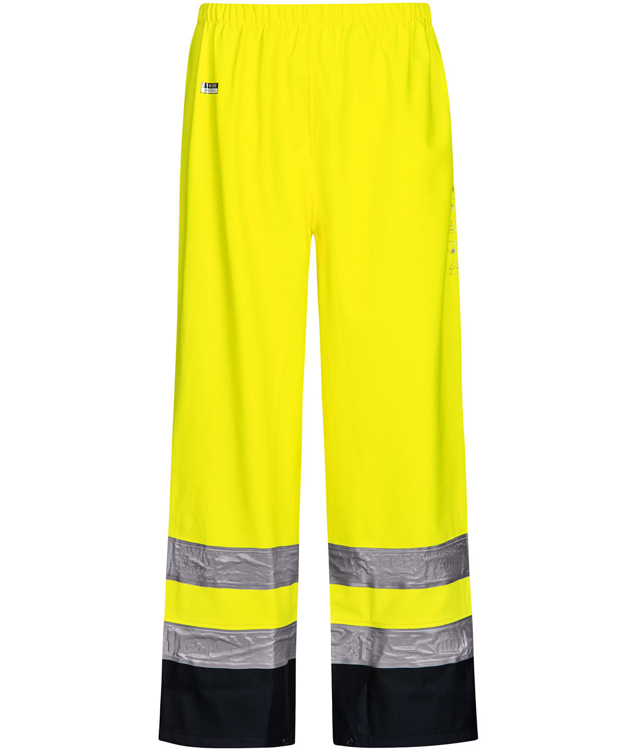 Lyngs&oslash;e Multinorm Regenhose, Hi-vis gelb/marine