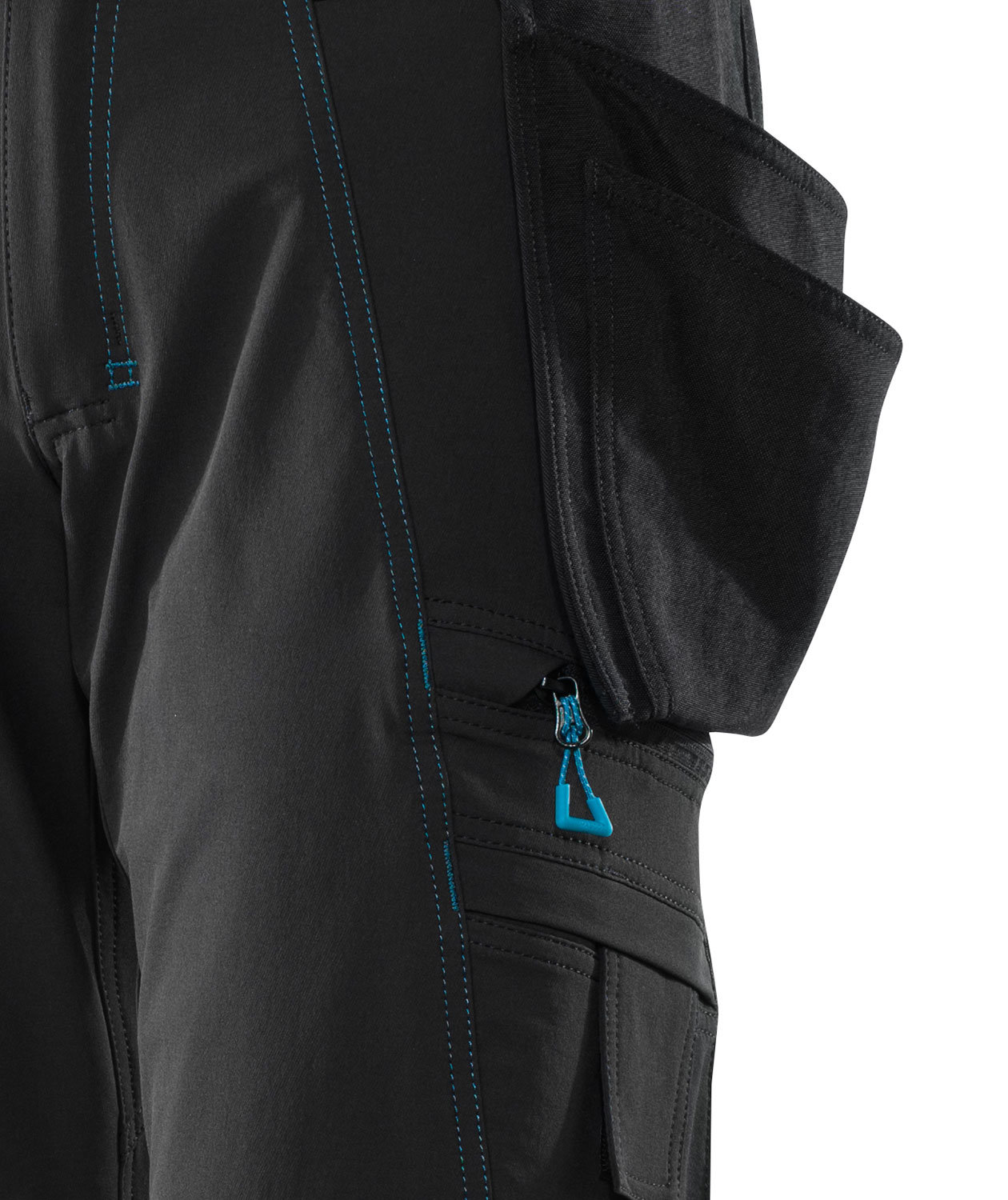 Mascot Advanced craftsman shorts full stretch, Black, large image number 3