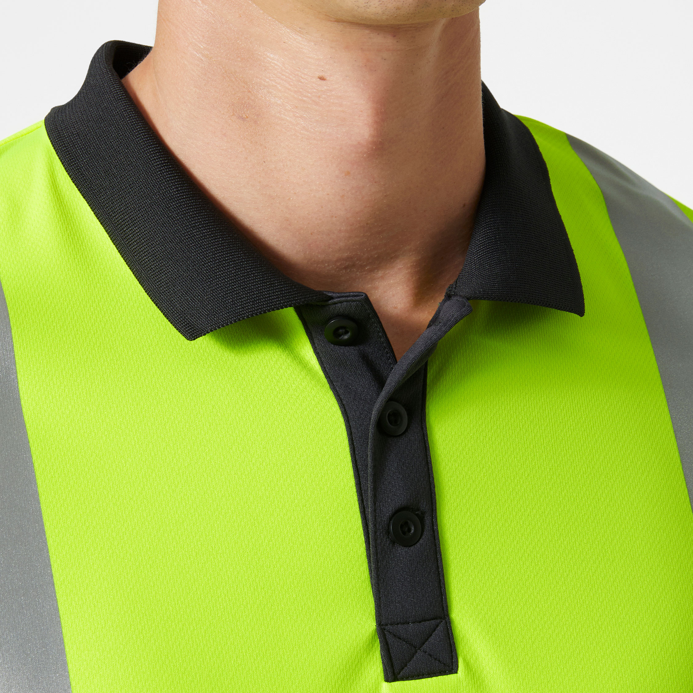 Helly Hansen Addvis polo T-shirt, Hi-vis Gul/Ebony, large image number 4