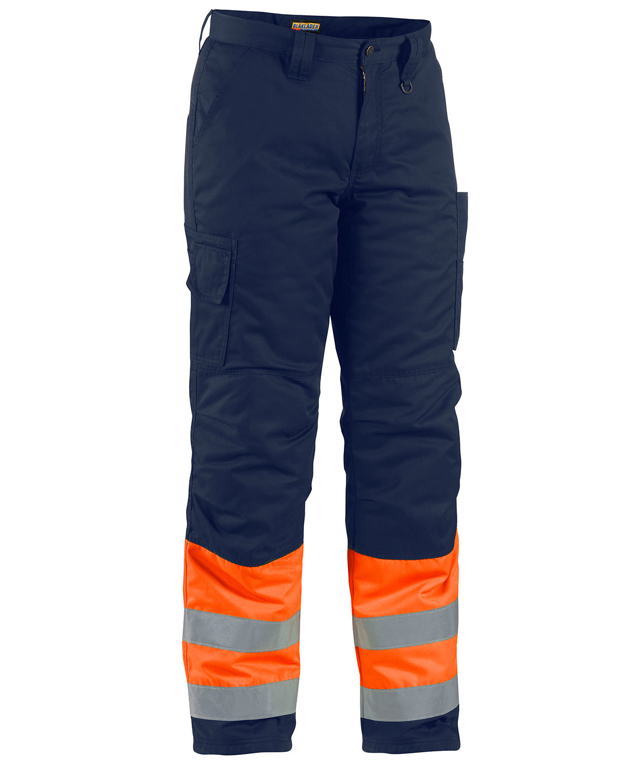 Bl&aring;kl&auml;der vinterarbejdsbukser, Orange/Marine