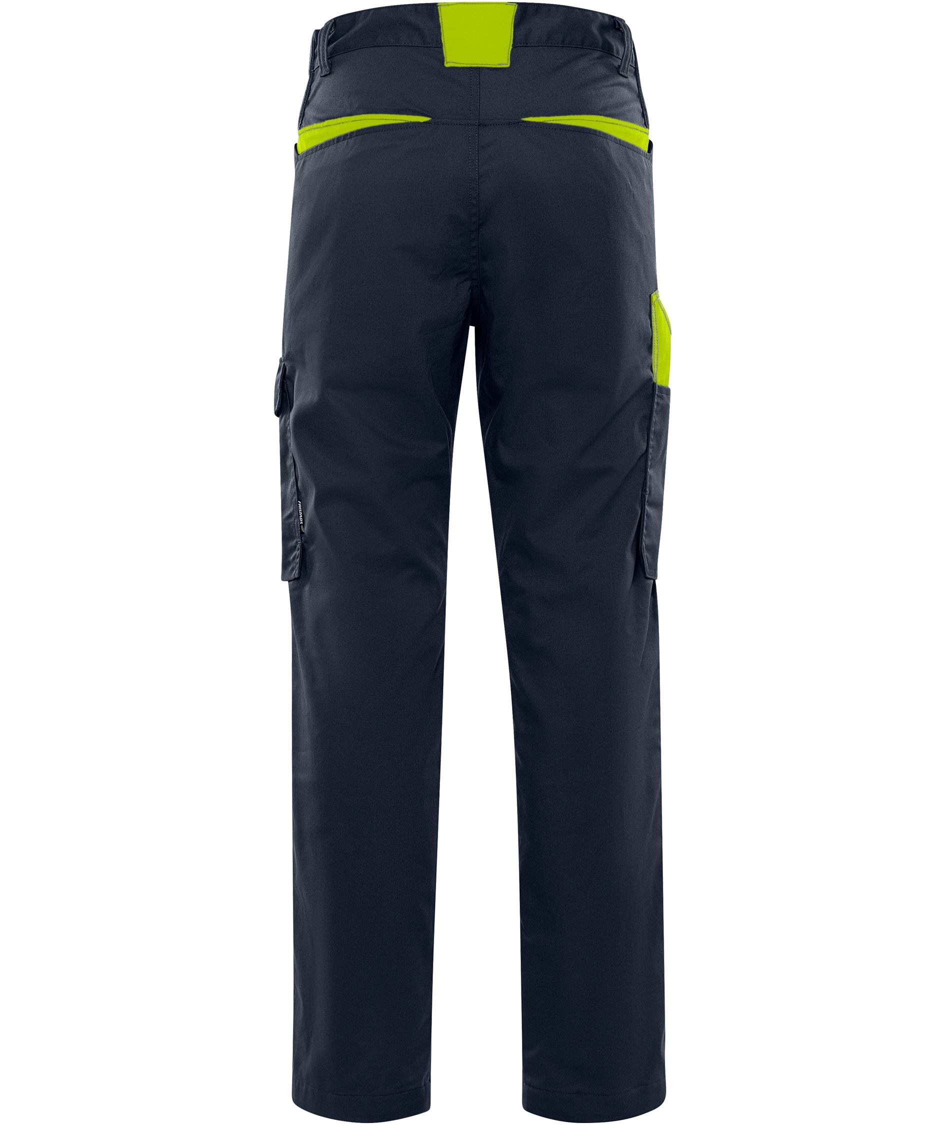 Fristads service trousers 2930 GWM, Dark Marine/Hi-Vis Yellow, large image number 2