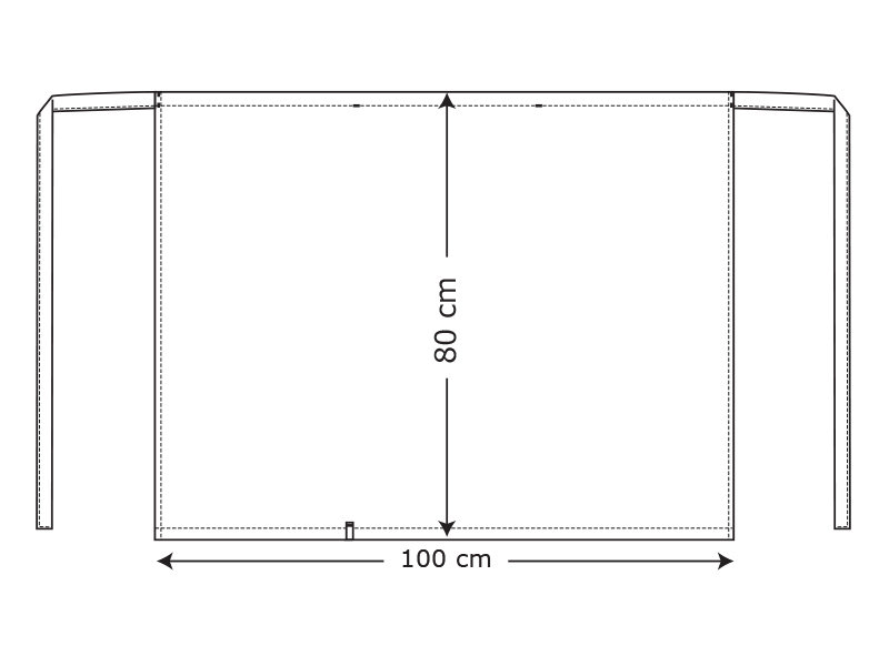 Kentaur l&aring;ngt serveringsf&ouml;rkl&auml;de, Gul, Gul, large image number 1