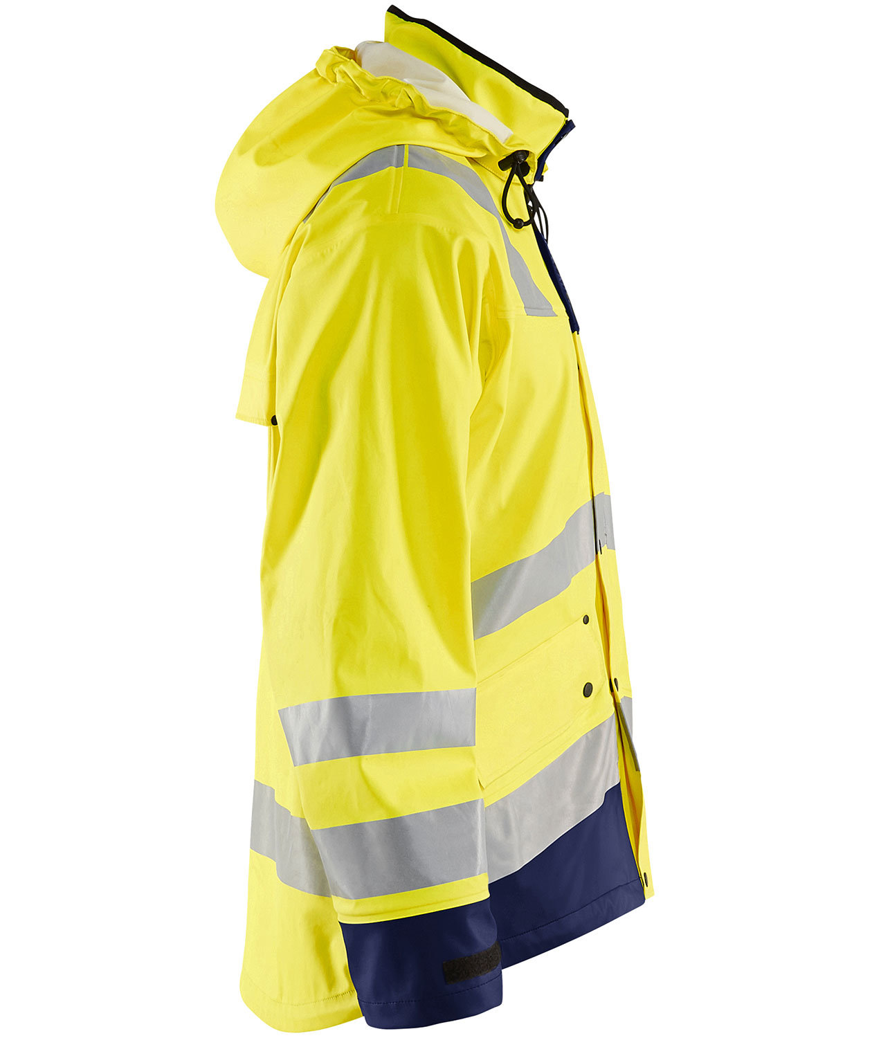 Bl&aring;kl&auml;der Heavy Weight regnjakke, Hi-vis Gul/marinebl&aring;, large image number 3