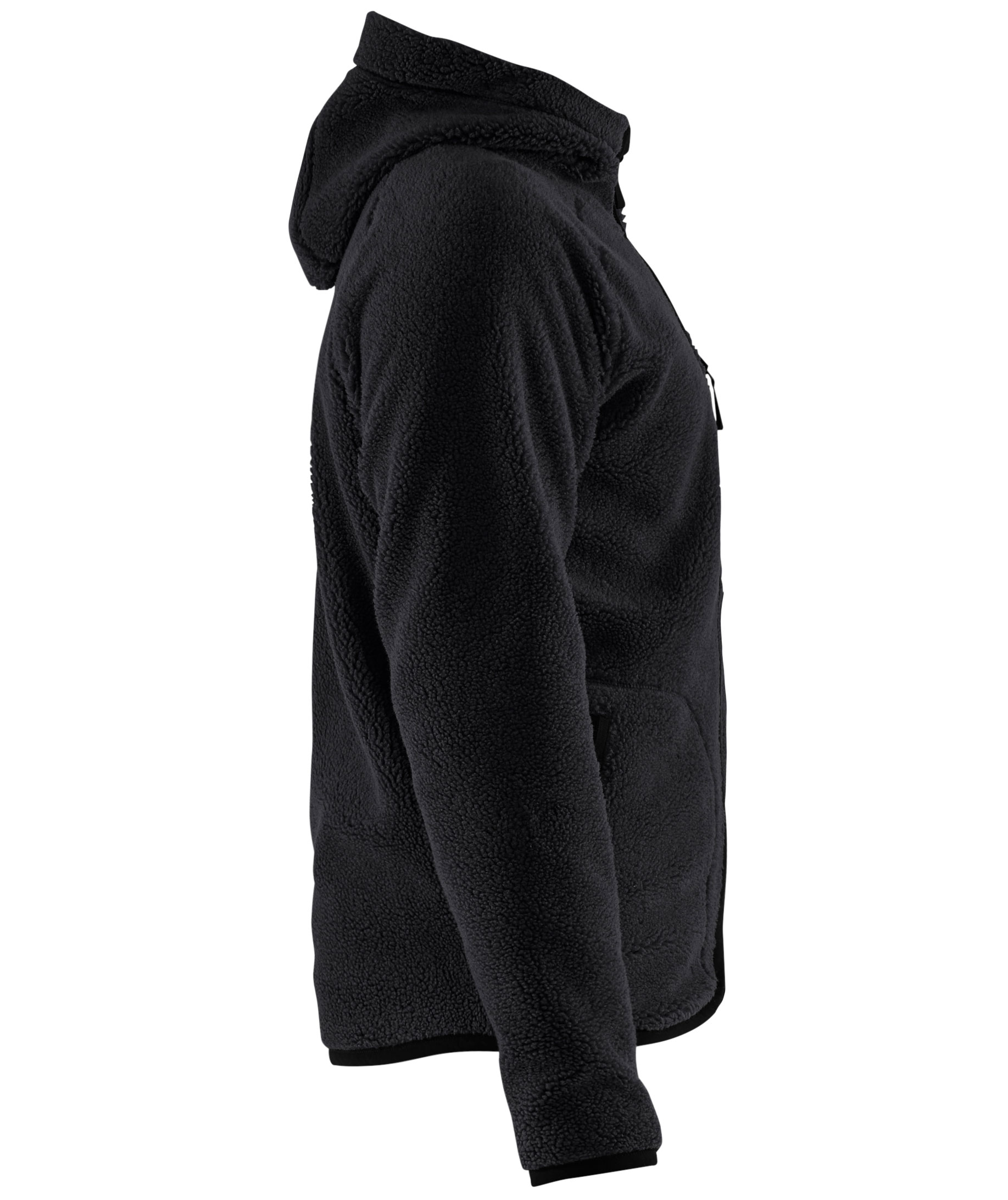 Bl&aring;kl&auml;der p&auml;lsfiberjacka, Svart, large image number 2