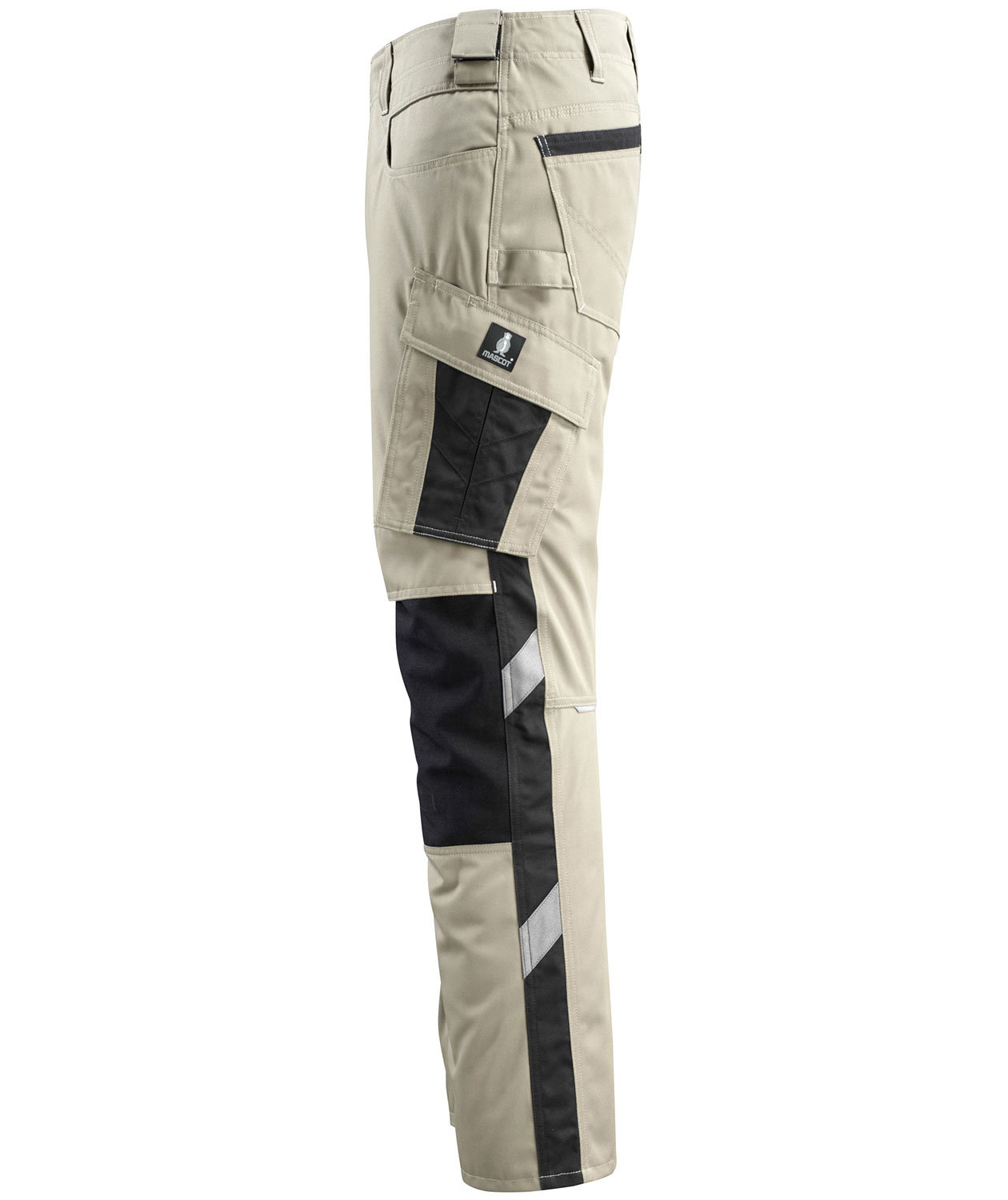 Mascot Unique Mannheim arbetsbyxa, l&auml;tt, Khaki/Svart, large image number 1