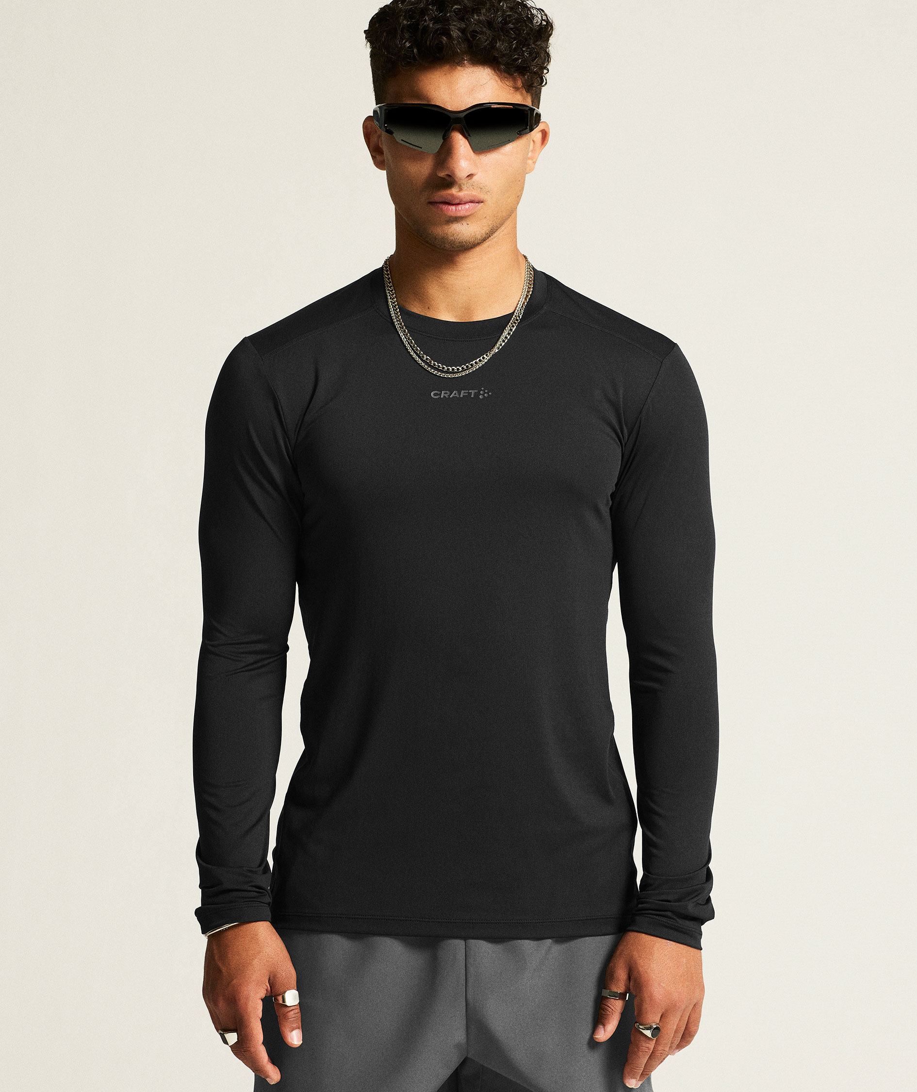 Craft ADV Essence lang&aelig;rmet T-shirt, Black