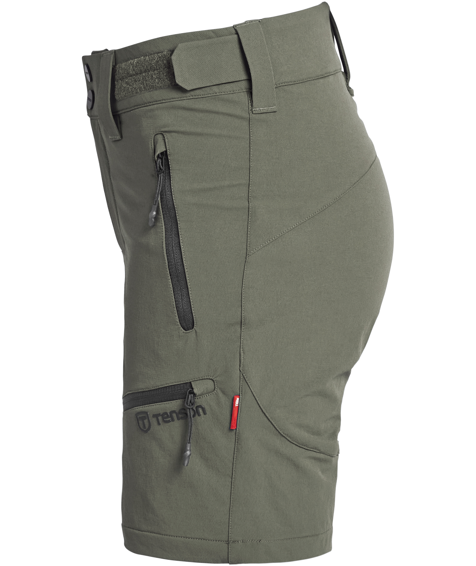 Tenson TXlite Flex Damen Shorts, Dark Olive, large image number 4