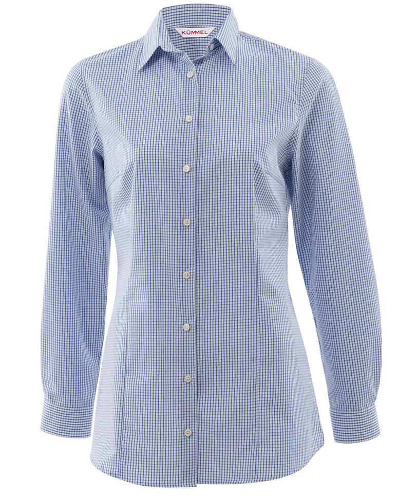 K&uuml;mmel Postdam Classic fit skjorta dam, Bl&aring;/Rutig, large image number 0